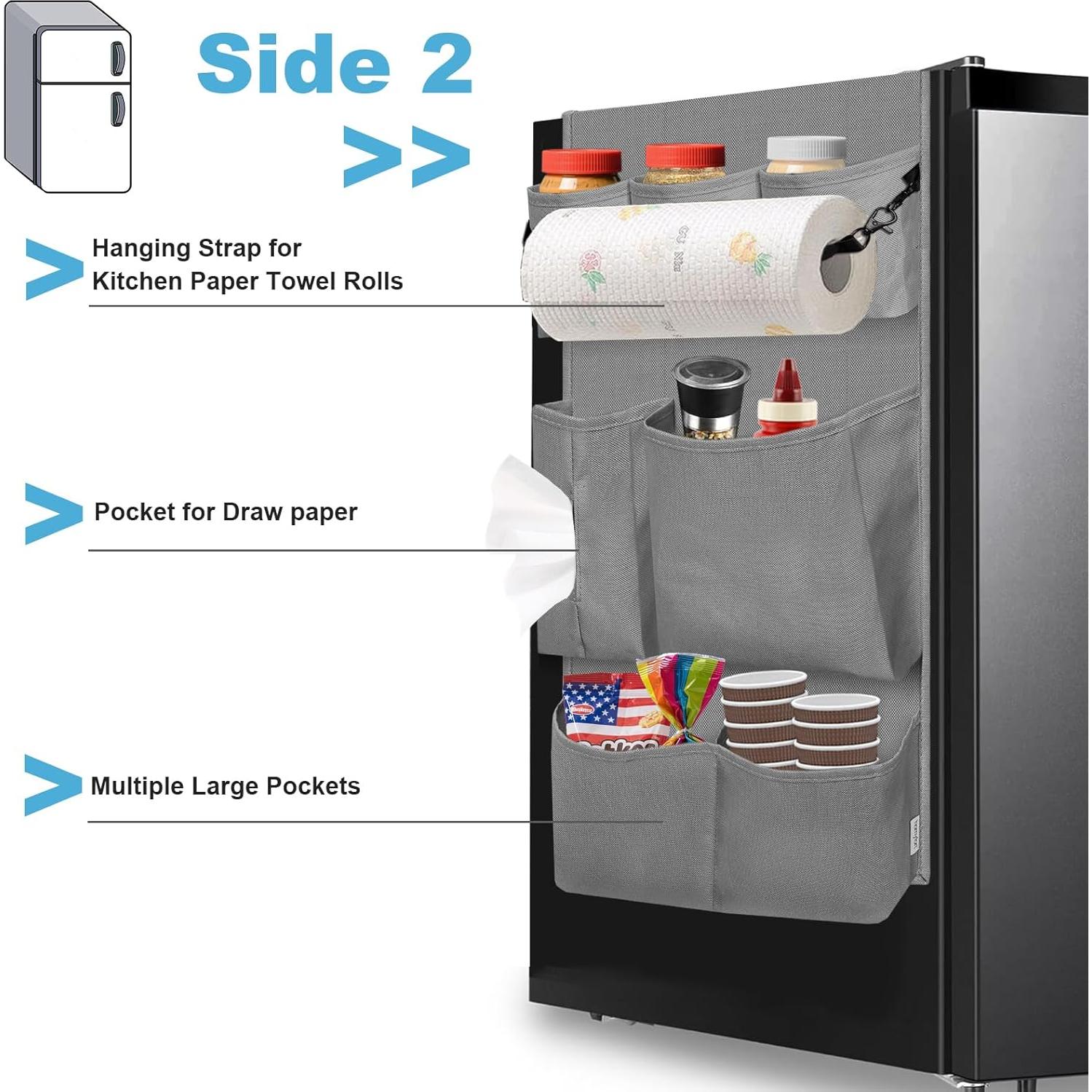 Organizador de Nevera Mini Homyfort 14 Bolsillos Gris