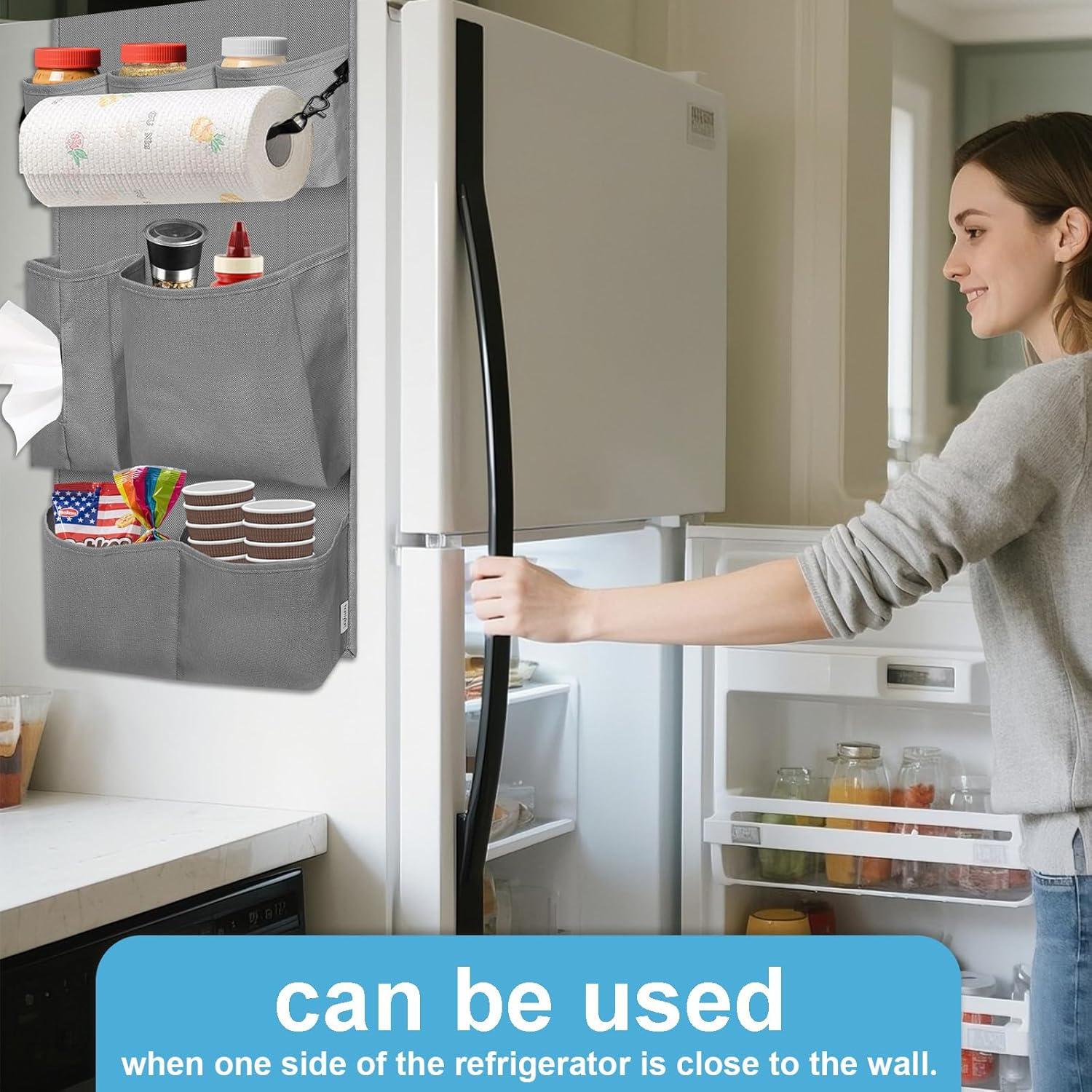 Organizador de Nevera Mini Homyfort 14 Bolsillos Gris