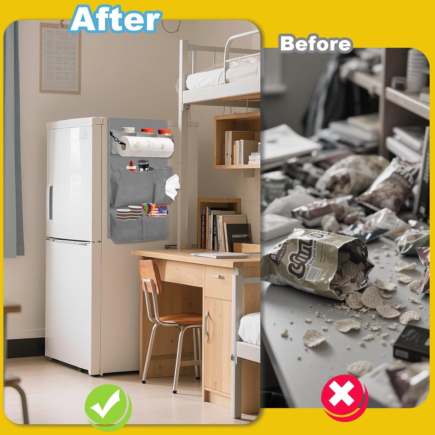 Organizador de Nevera Mini Homyfort 14 Bolsillos Gris