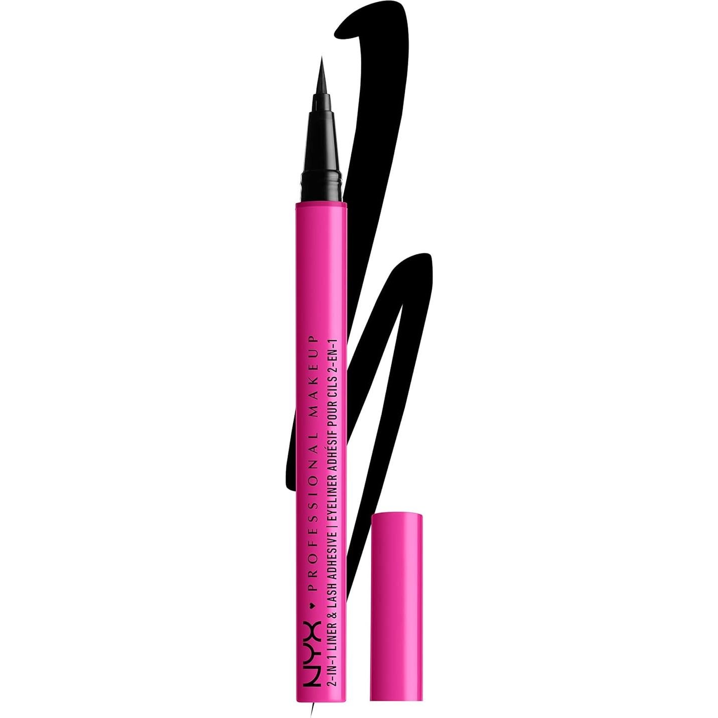 Delineador y Adhesivo para Pestañas NYX Jumbo Lash 2-en-1 - Negro