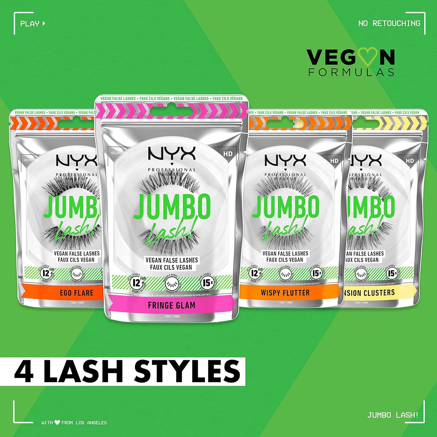 Delineador y Adhesivo para Pestañas NYX Jumbo Lash 2-en-1 - Negro