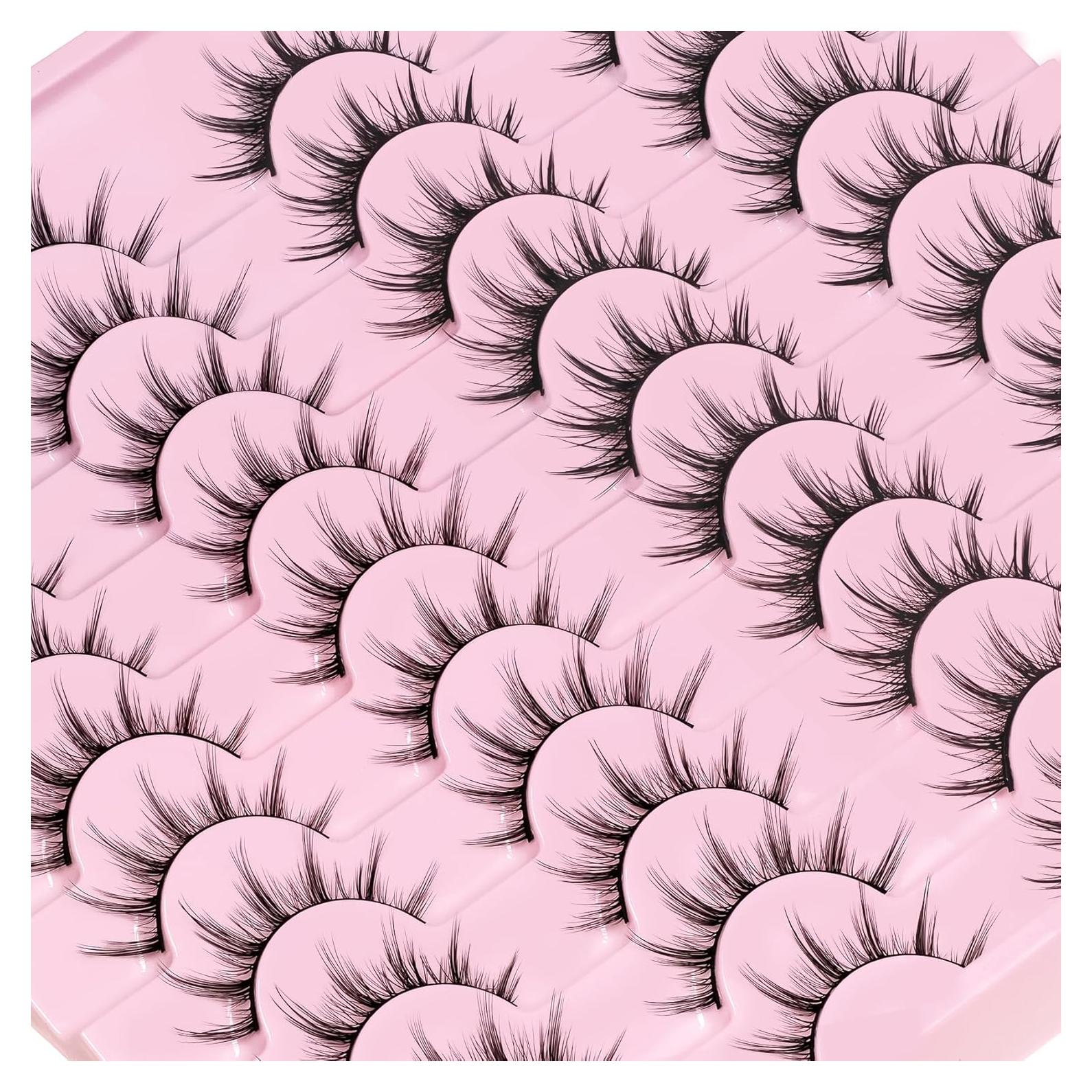 Pestañas Postizas Manga Look Natural Losha 20 Pares Veganas