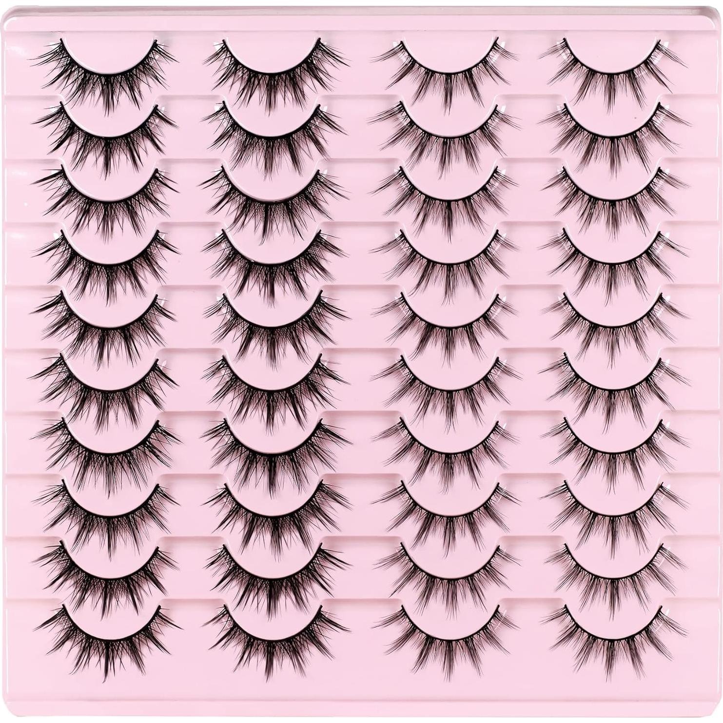 Pestañas Postizas Manga Look Natural Losha 20 Pares Veganas