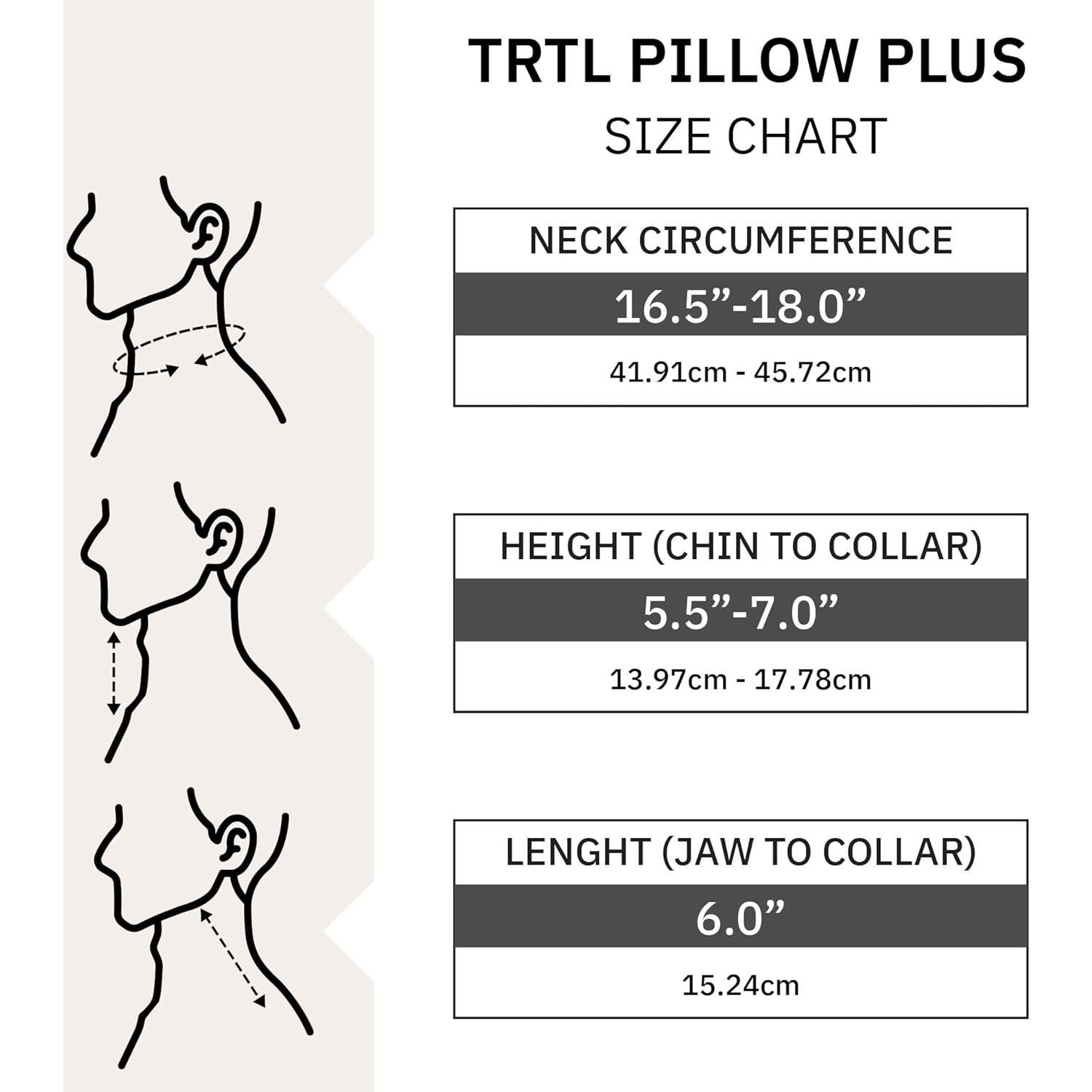 Almohada de Cuello Trtl Pillow Plus - Soporte Ergonómico y Lavable