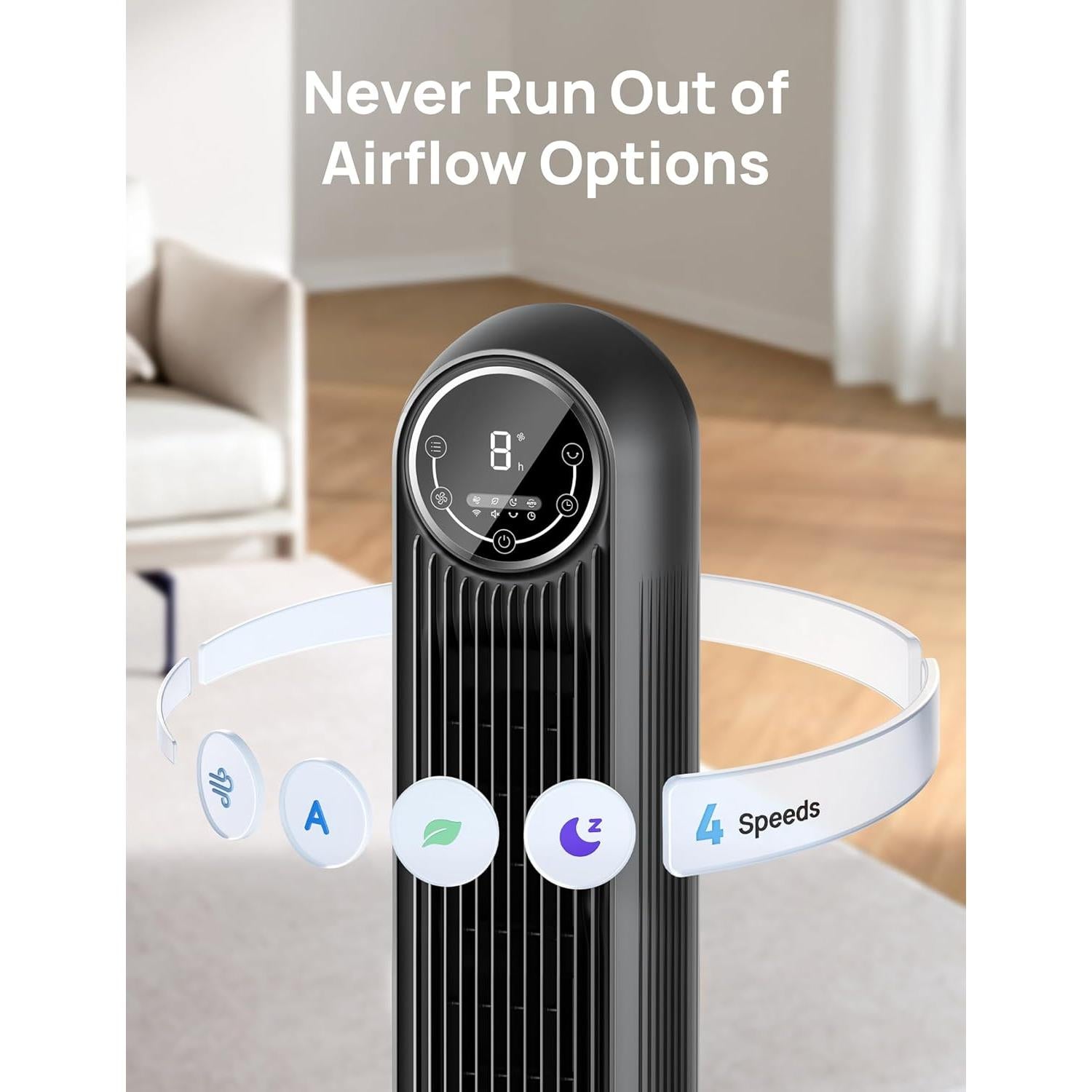 Ventilador de Torre Dreo Nomad One 36cm Silencioso 28dB