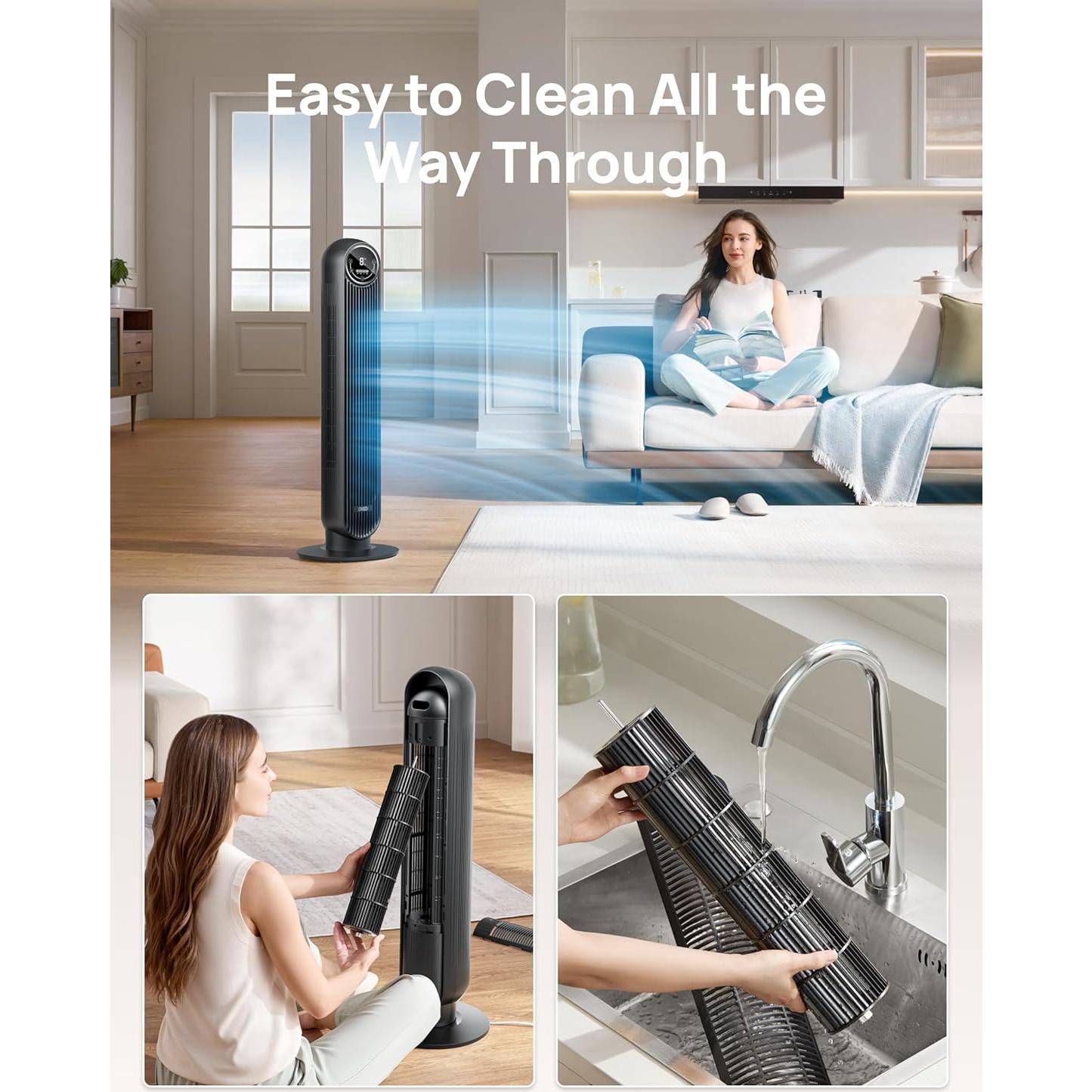 Ventilador de Torre Dreo Nomad One 36cm Silencioso 28dB