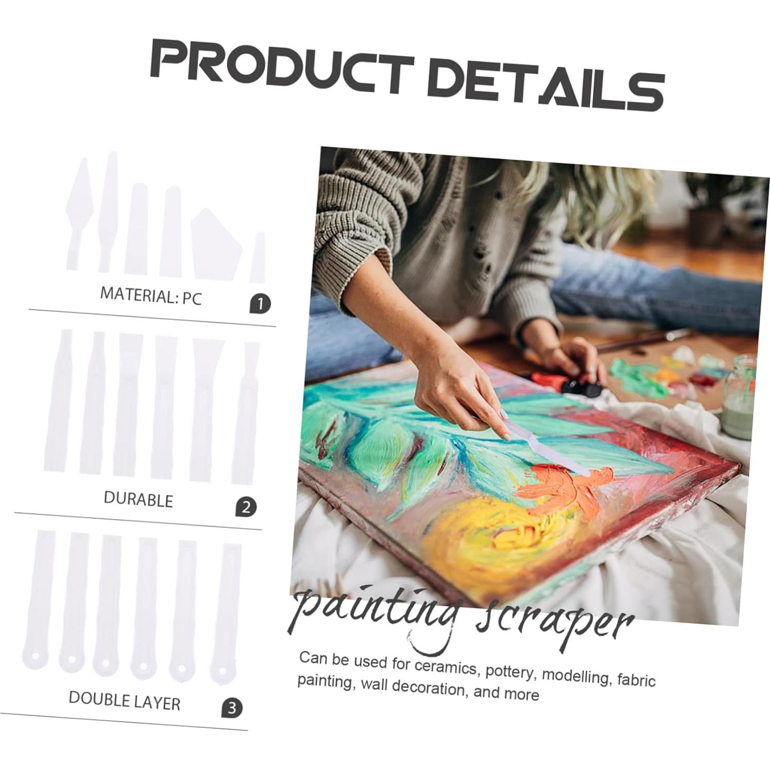 90 Espátulas de Pintura ULDIGI para Mezcla de Colores y Arte