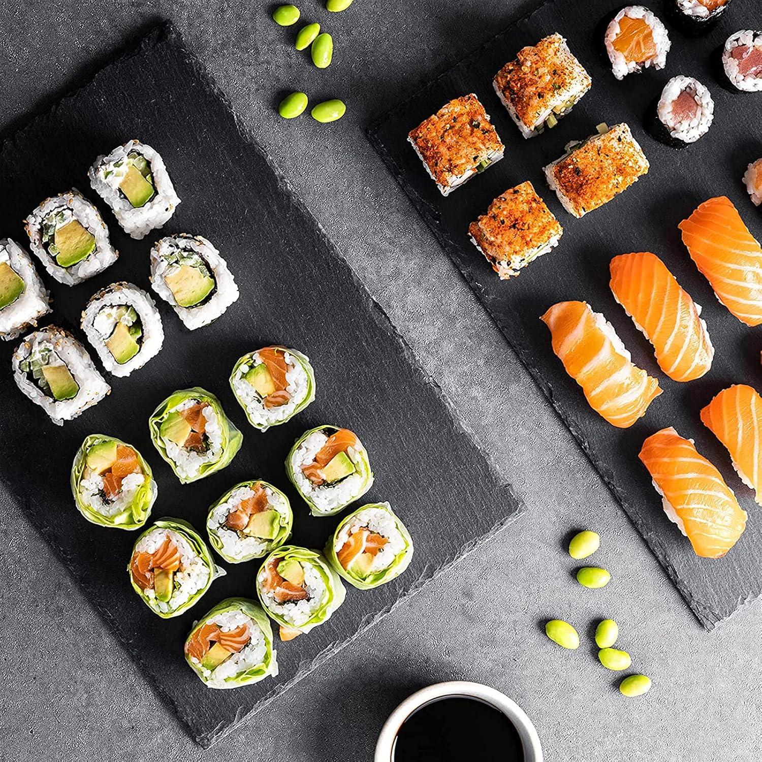 Tablas de Queso de Pizarra MAPRIAL - Paquete de 6, 22.4x15.2 cm