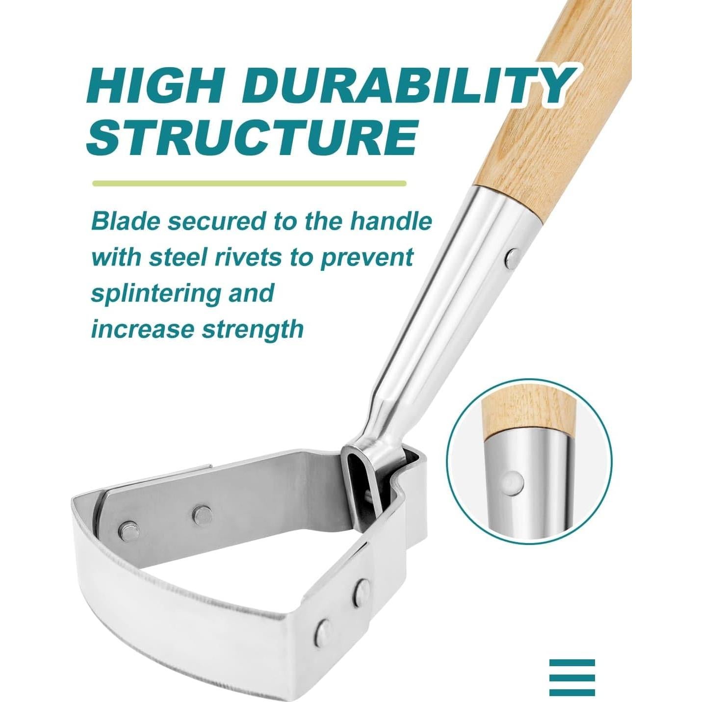 Azada Mini de Hula Eadwiella 40.64 cm Mango de Madera