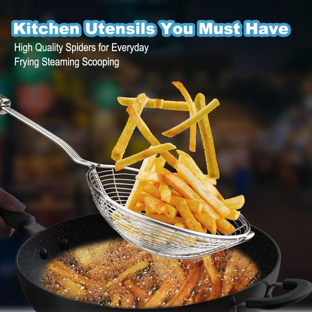 Cucharón Colador de Araña Aettechgd Acero Inoxidable 39.1 cm