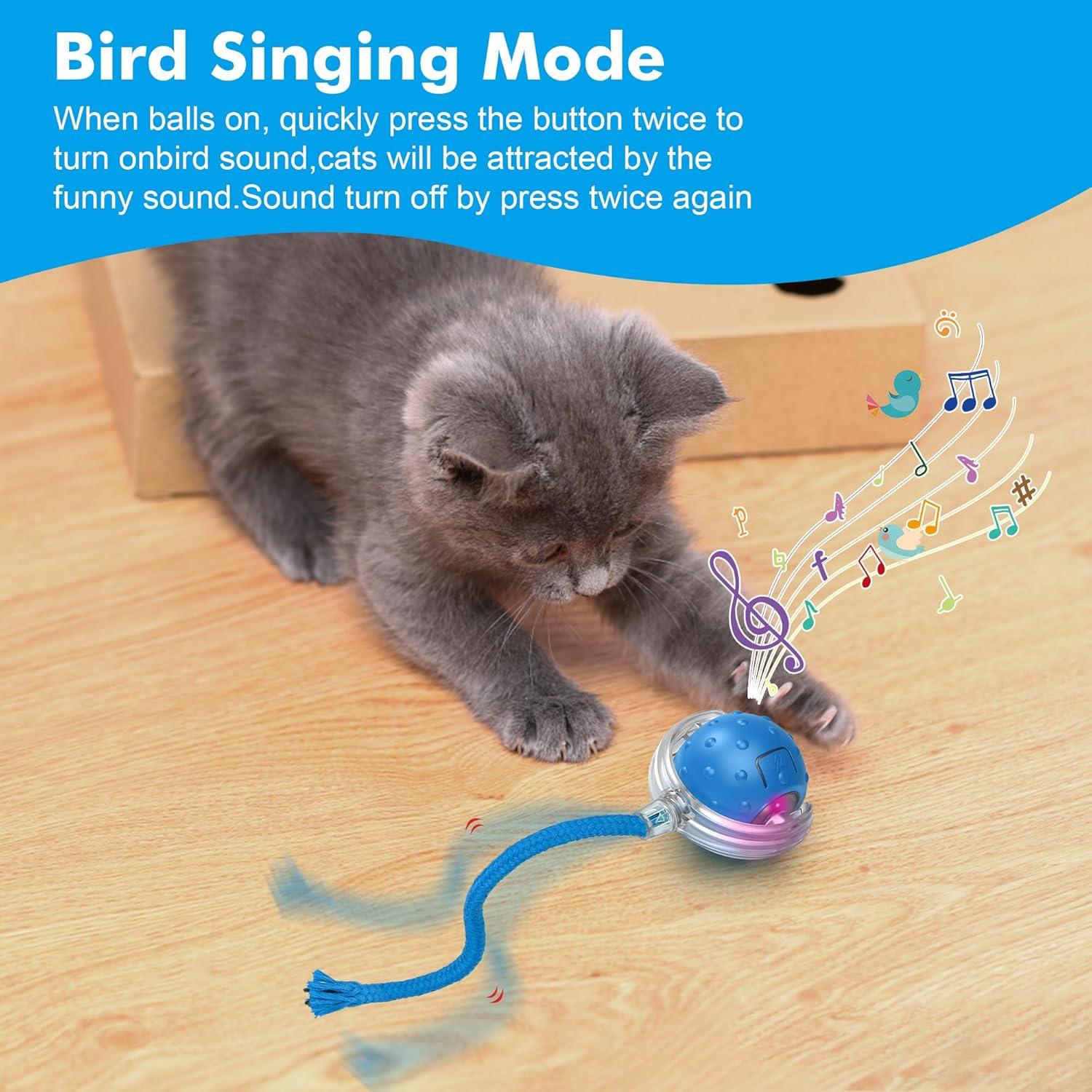 Pelota Interactiva para Gatos FLERDMAU - Juguete Automático