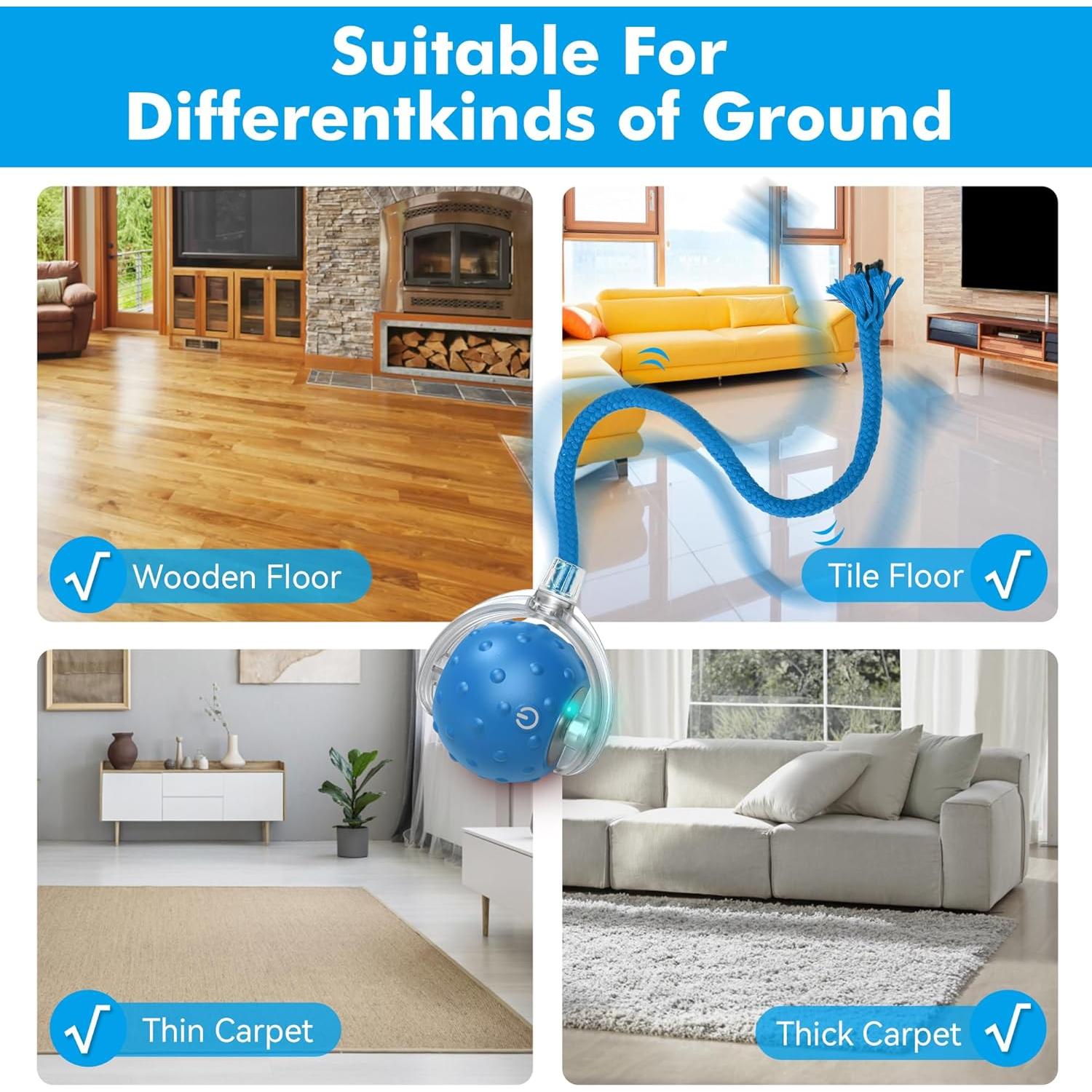 Pelota Interactiva para Gatos FLERDMAU - Juguete Automático