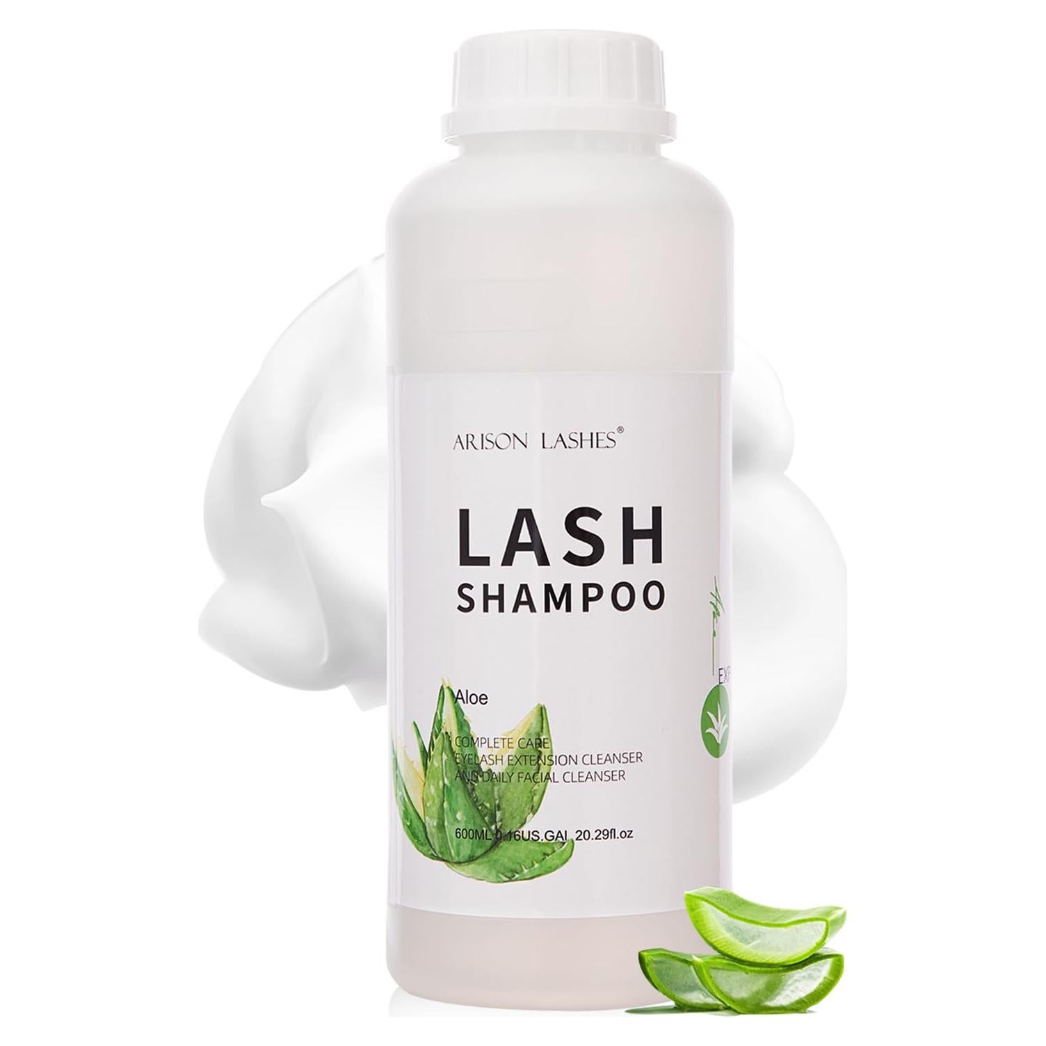 Champú Limpiador para Extensiones de Pestañas Arison 600ml - Aloe