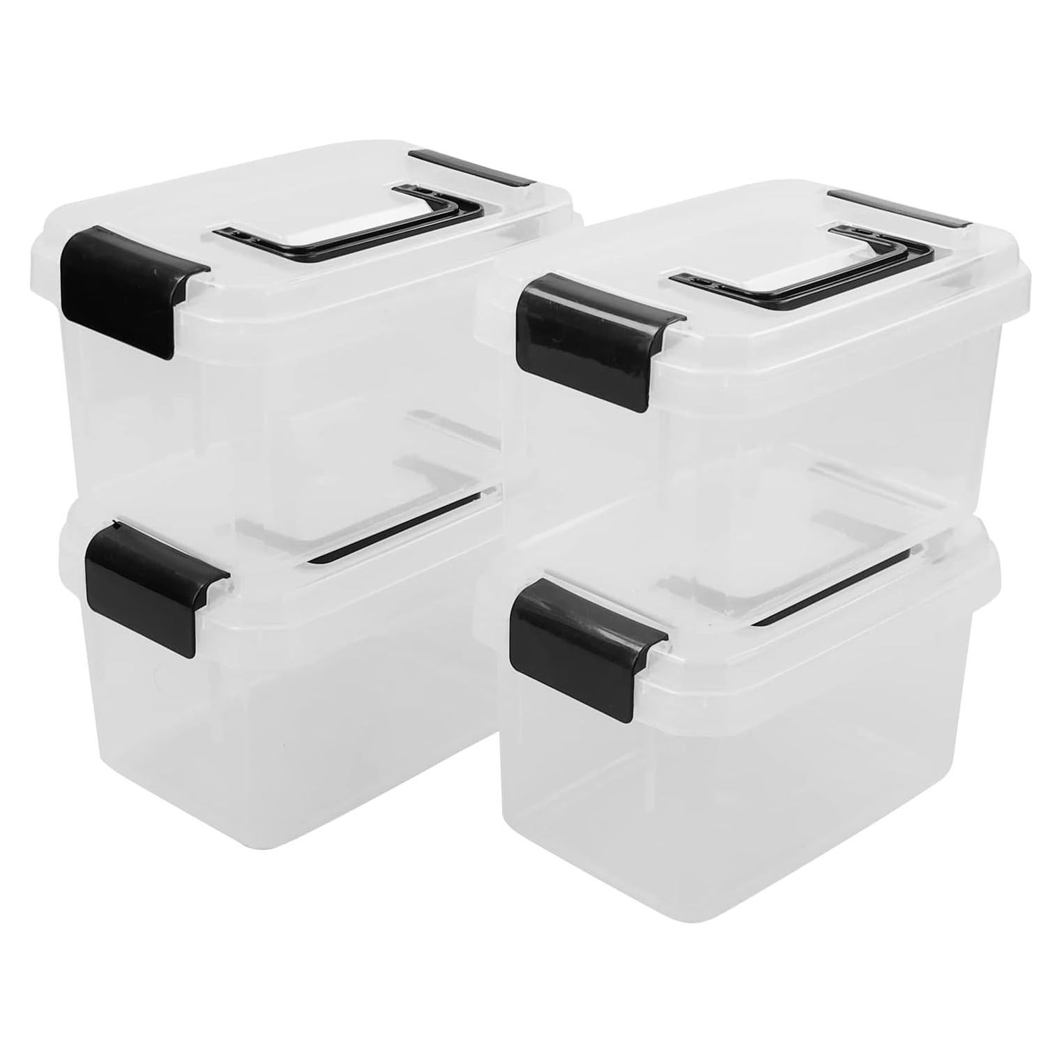 Caja Plástica Jekiyo 2.5L Transparente con Tapa - 4 Unidades