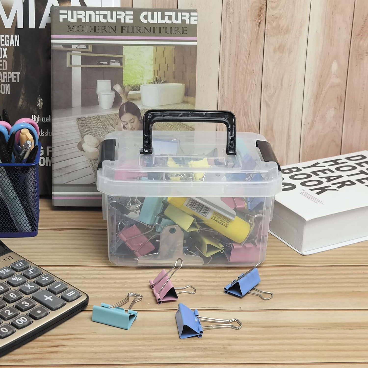 Caja Plástica Jekiyo 2.5L Transparente con Tapa - 4 Unidades