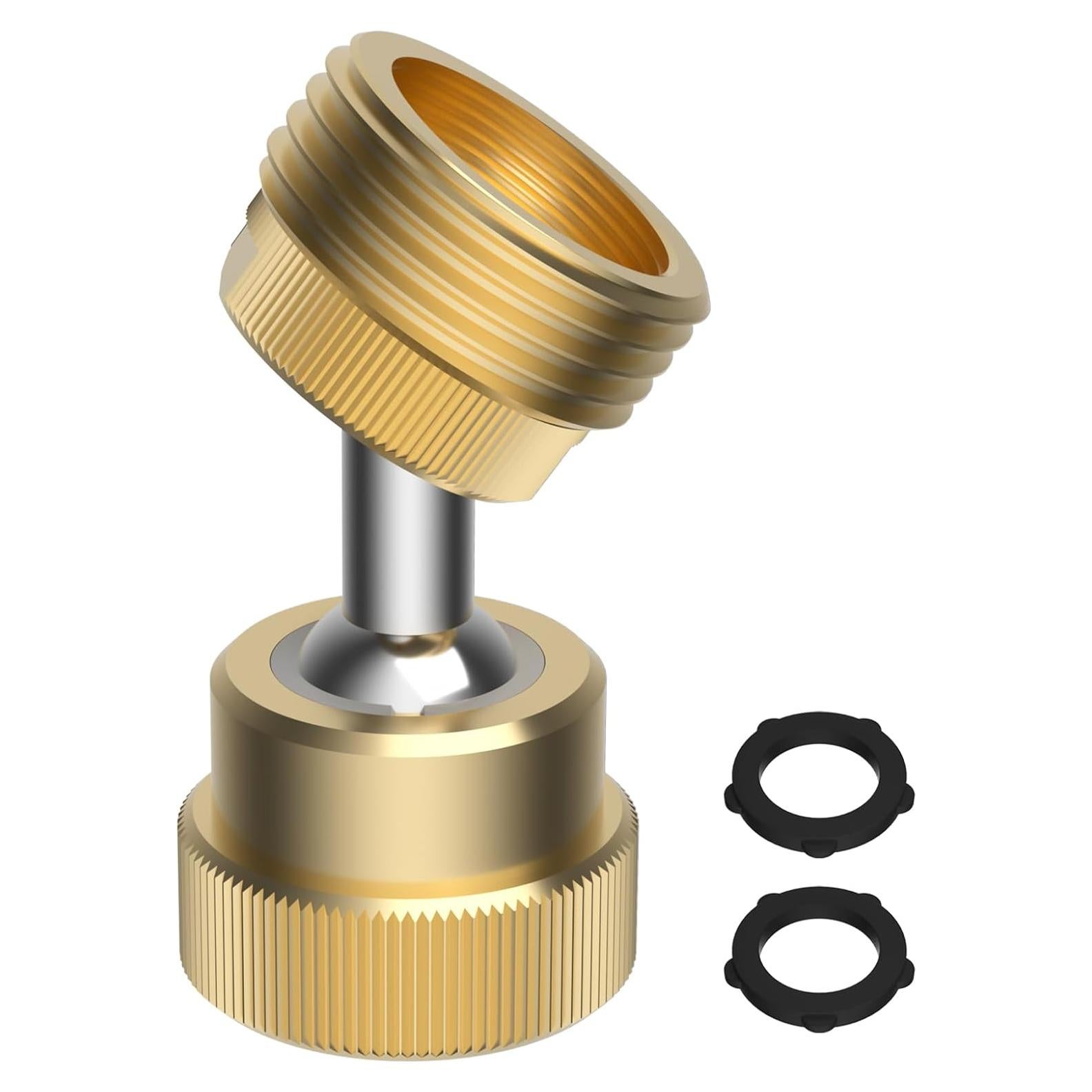 Adaptador de Manguera de Jardín Hibbent 3/4" GHT Doble Giro