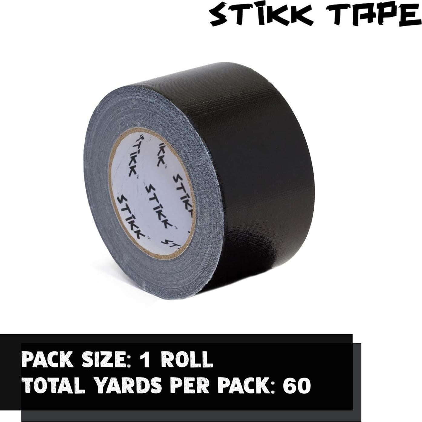 Cinta Duct STIKK Negra 7.6cm x 54.6m - Alta Resistencia