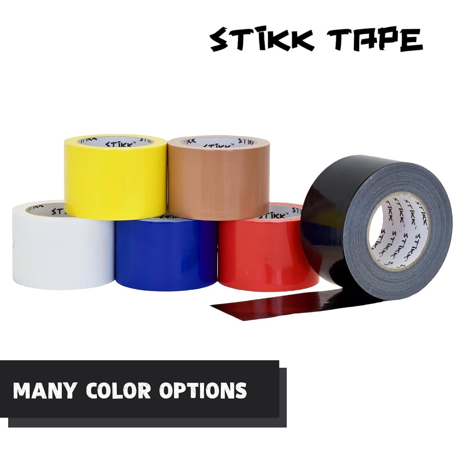 Cinta Duct STIKK Negra 7.6cm x 54.6m - Alta Resistencia