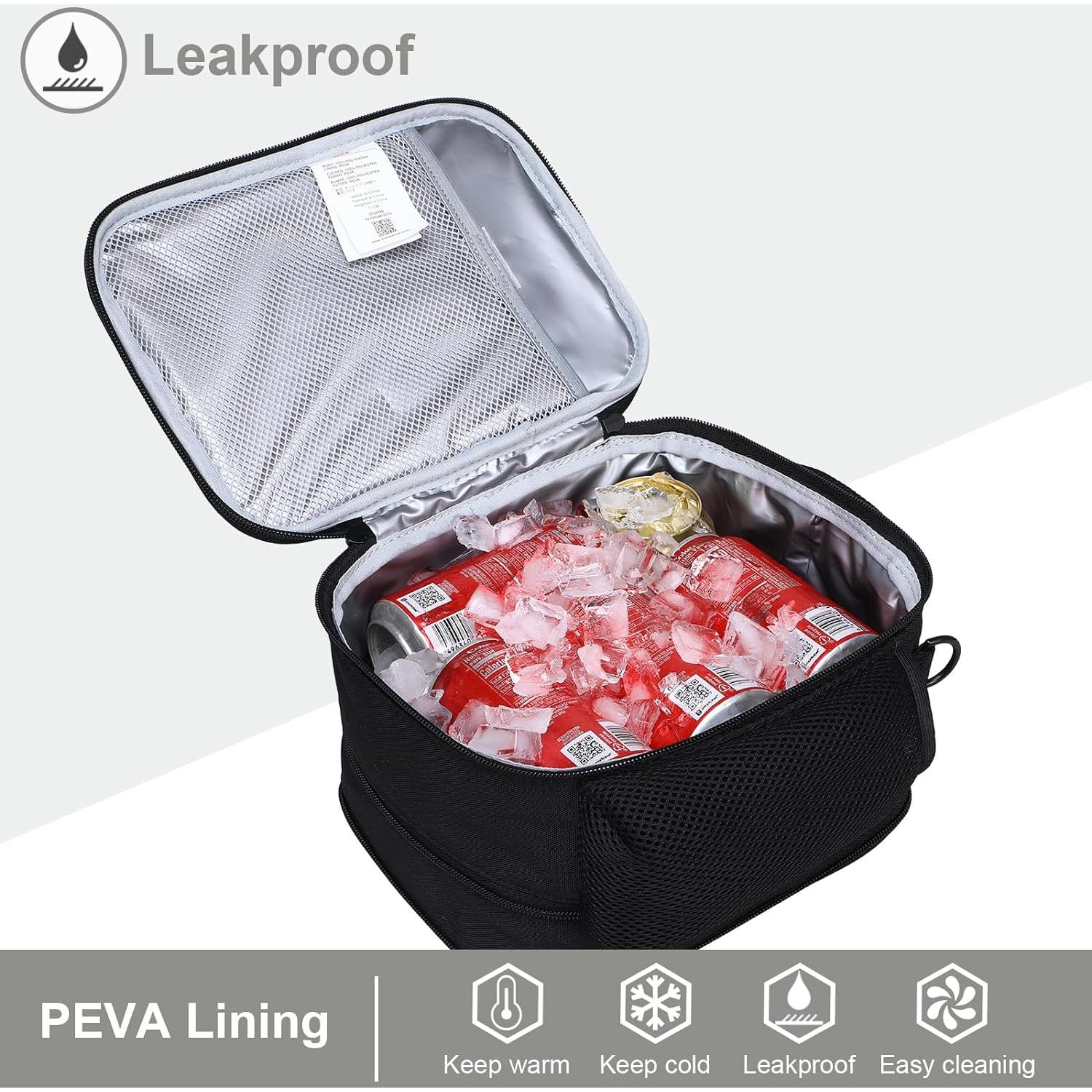 Bolsa de Almuerzo Expandible MIER Aislada 9L Negra