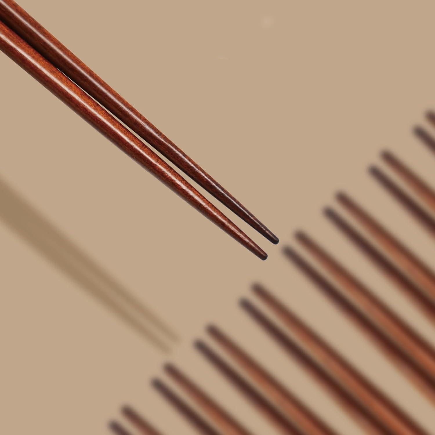 Palillos Reutilizables de Bambú LANHUTHS con Estuche Azul 22.4cm