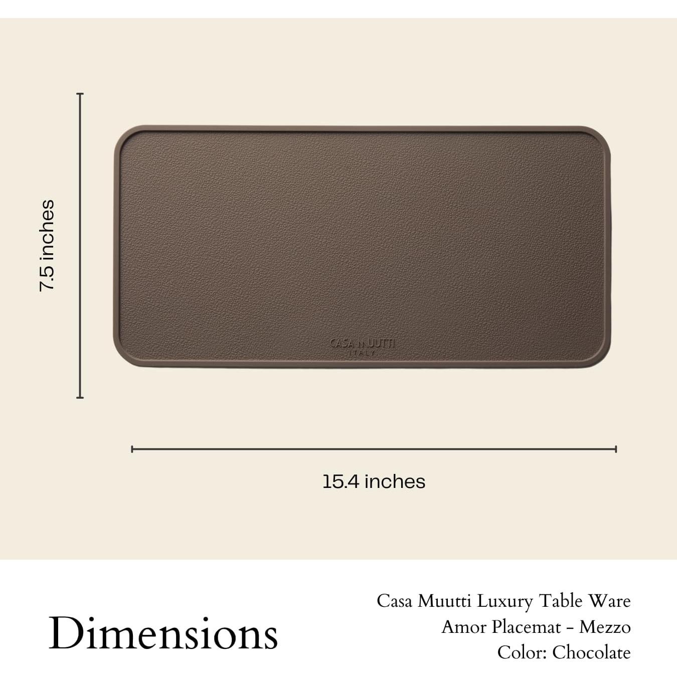 Alfombrilla de Silicona CASA MUUTTI 39x19 cm Chocolate