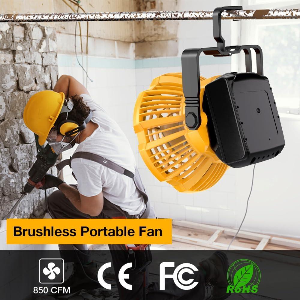 Ventilador Portátil Hipoke 9W con Linterna LED 300LM