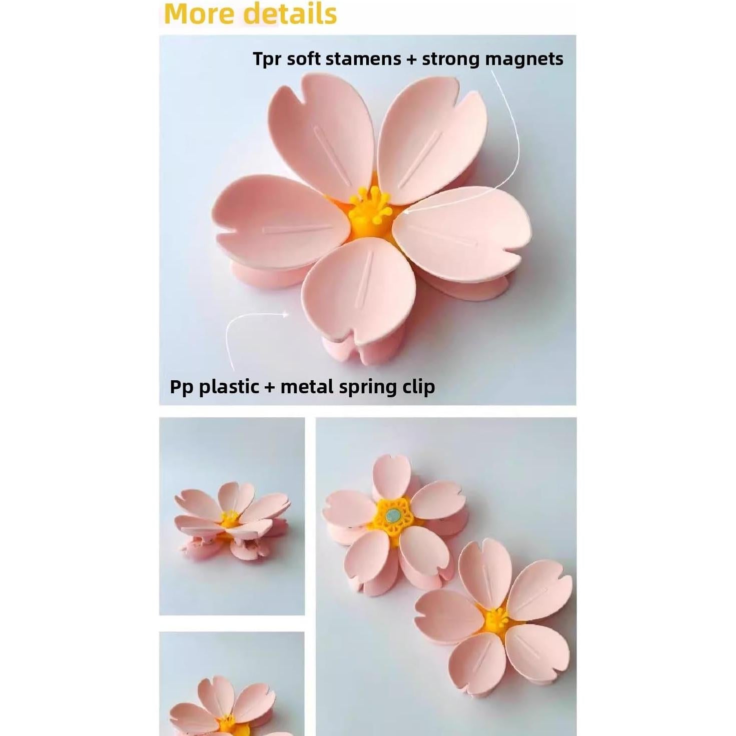 Pinzas Magnéticas para Bolsas de Nevera Rxuiael - 5 Pétalos