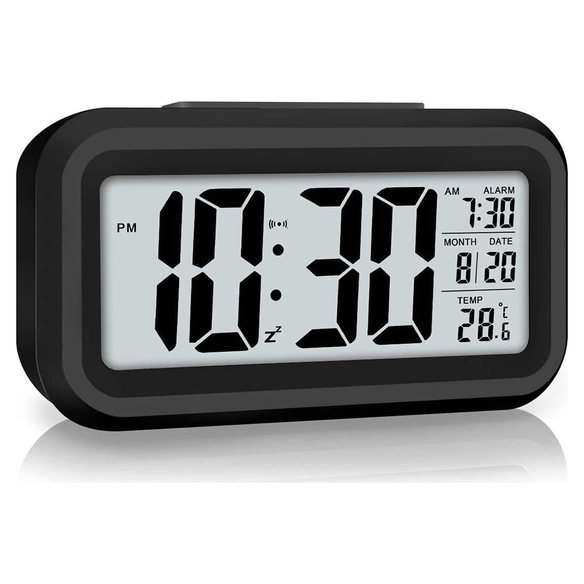 Reloj Despertador Digital Jisile con Luz Nocturna y Temperatura