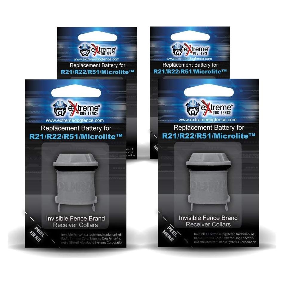 Batería de Reemplazo eXtreme para Collar Invisible Fence - Paquete de 4