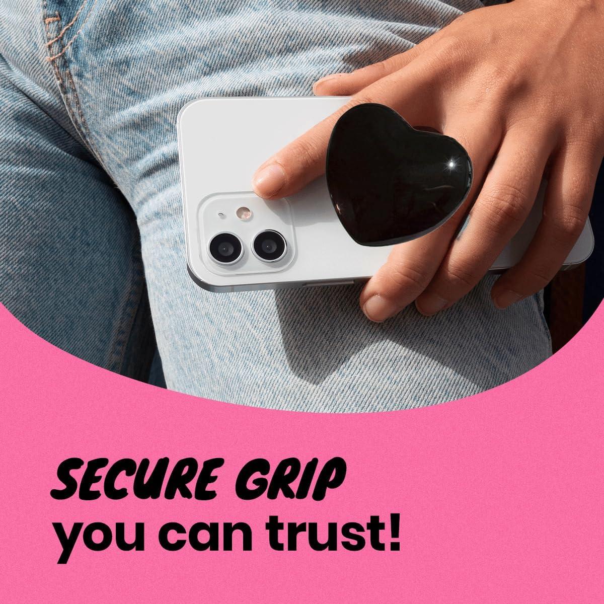 Soporte para teléfono móvil colapsable OnTheGrip Negro