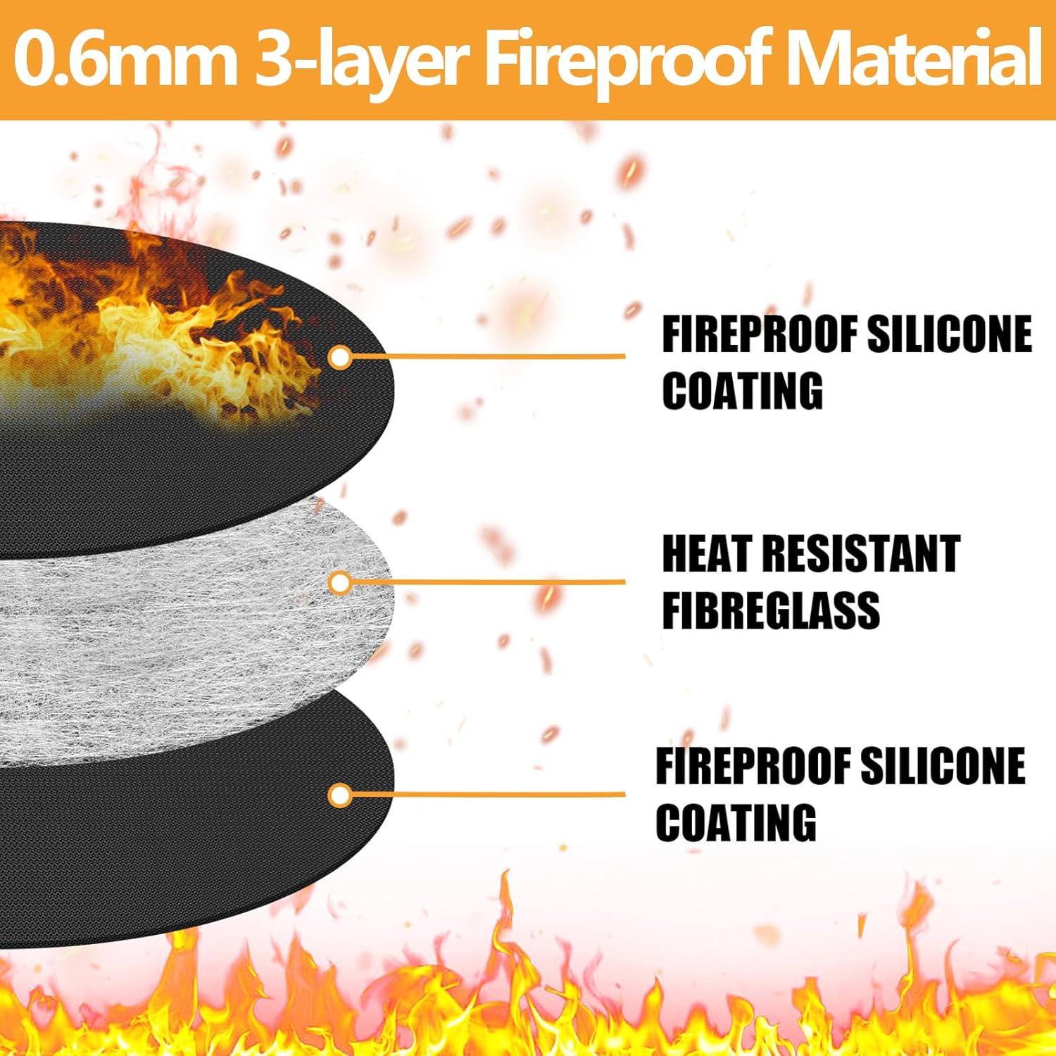 Alfombrilla Protectora Amerbro 119x119 cm Resistente al Calor