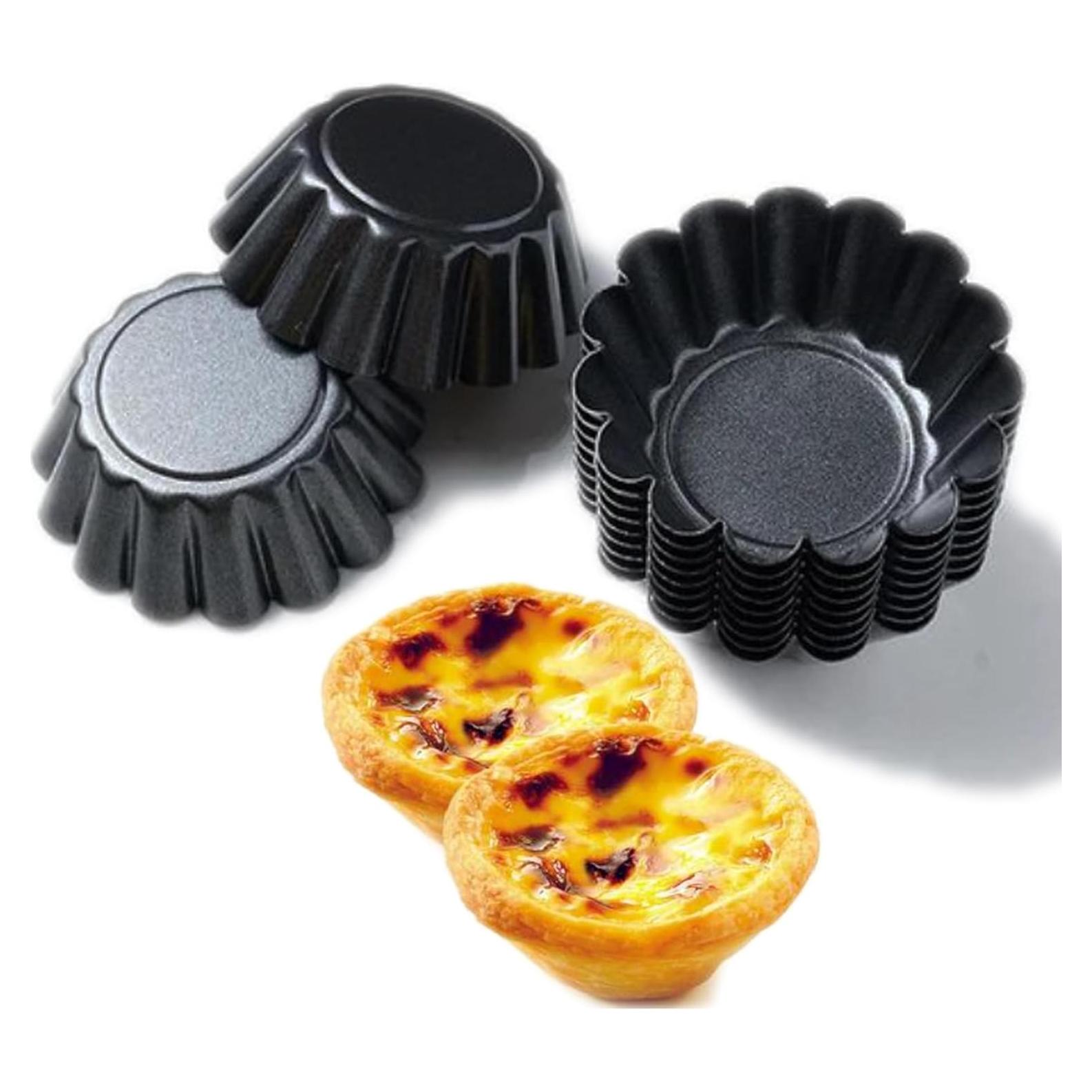 Molde para Tartas de Huevo Mantouxixi 12 Piezas 6.5cm