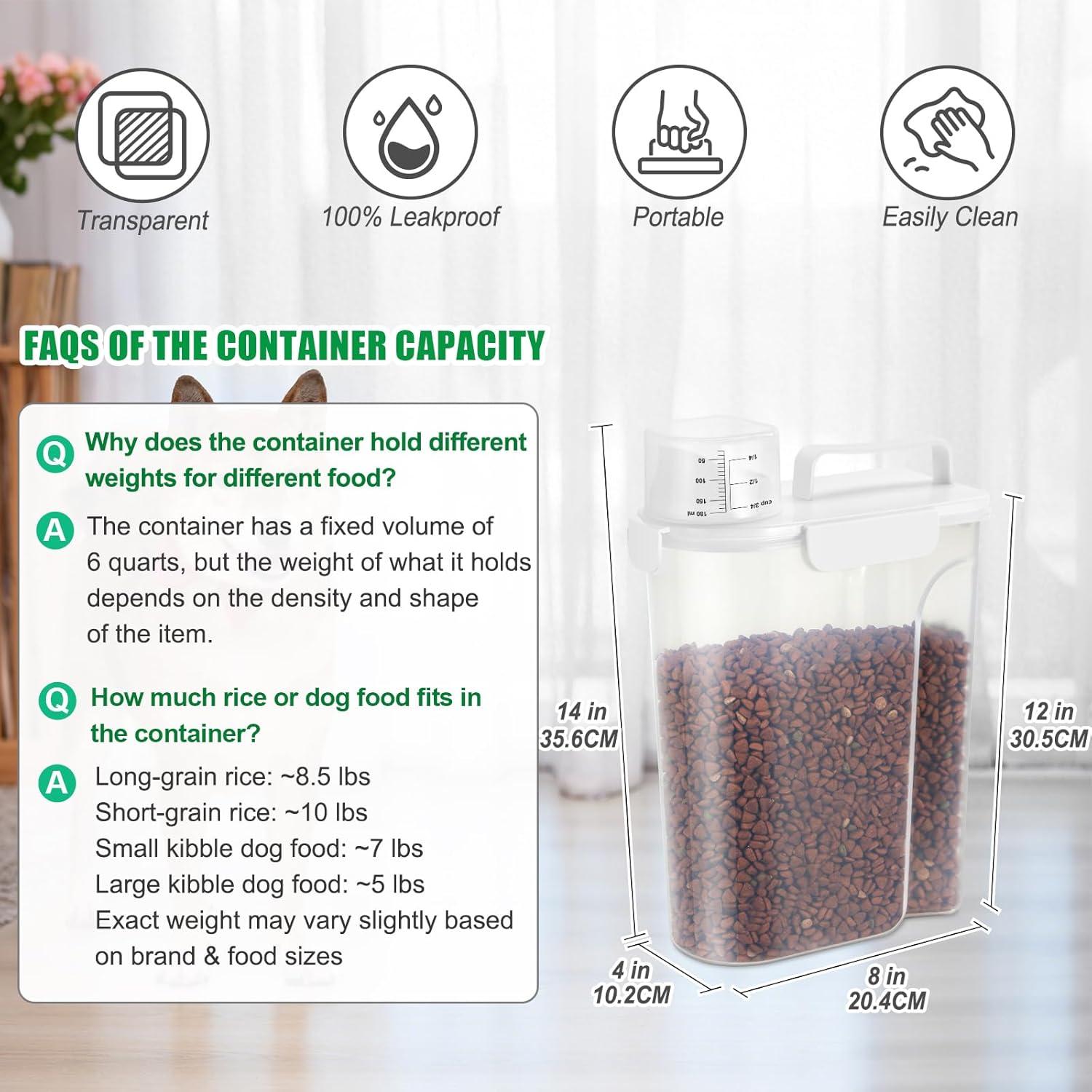 Contenedor de Almacenamiento de Comida para Mascotas TBMax 5L