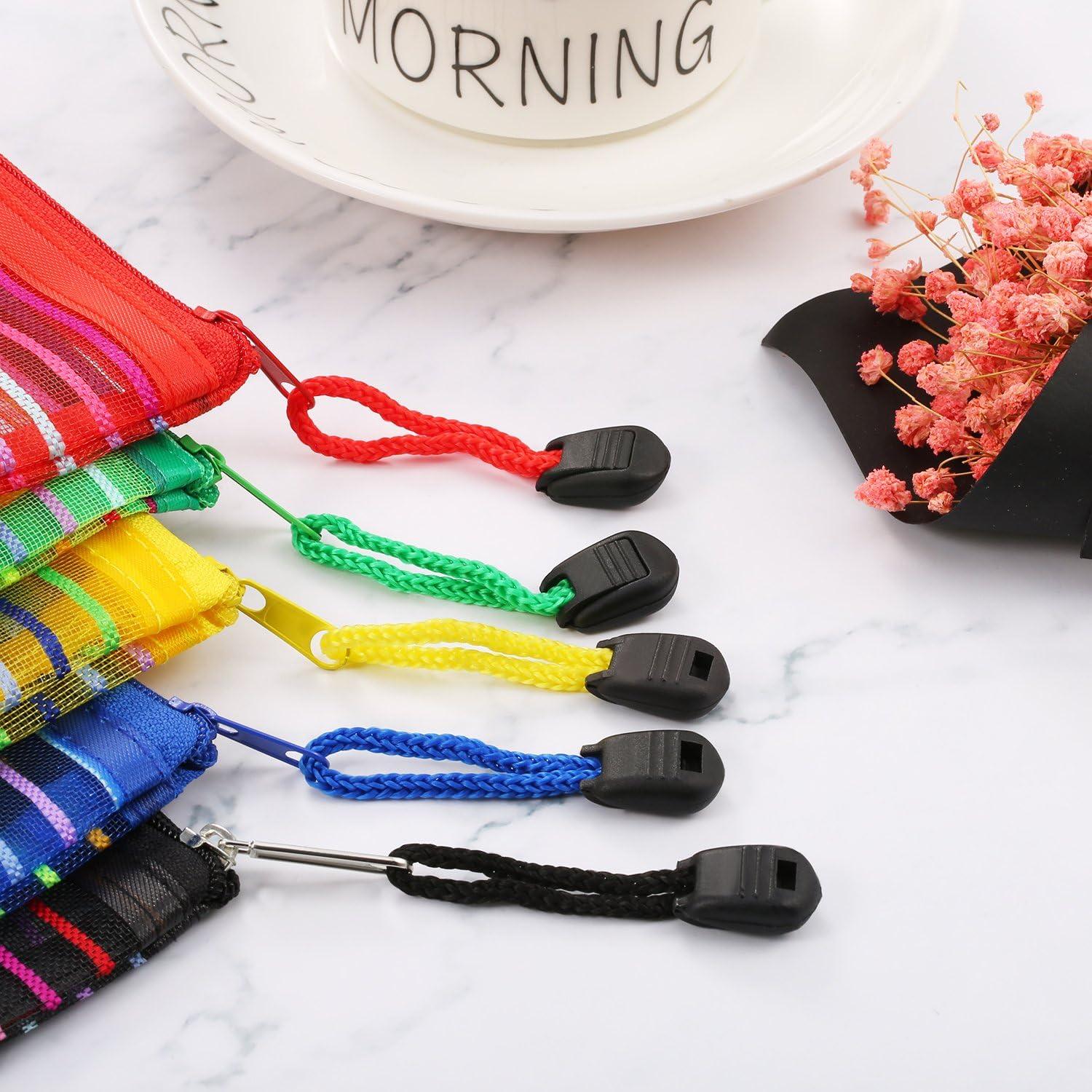 HESTYA 10 Bolsas de Malla con Cremallera 5 Colores y Tamaños