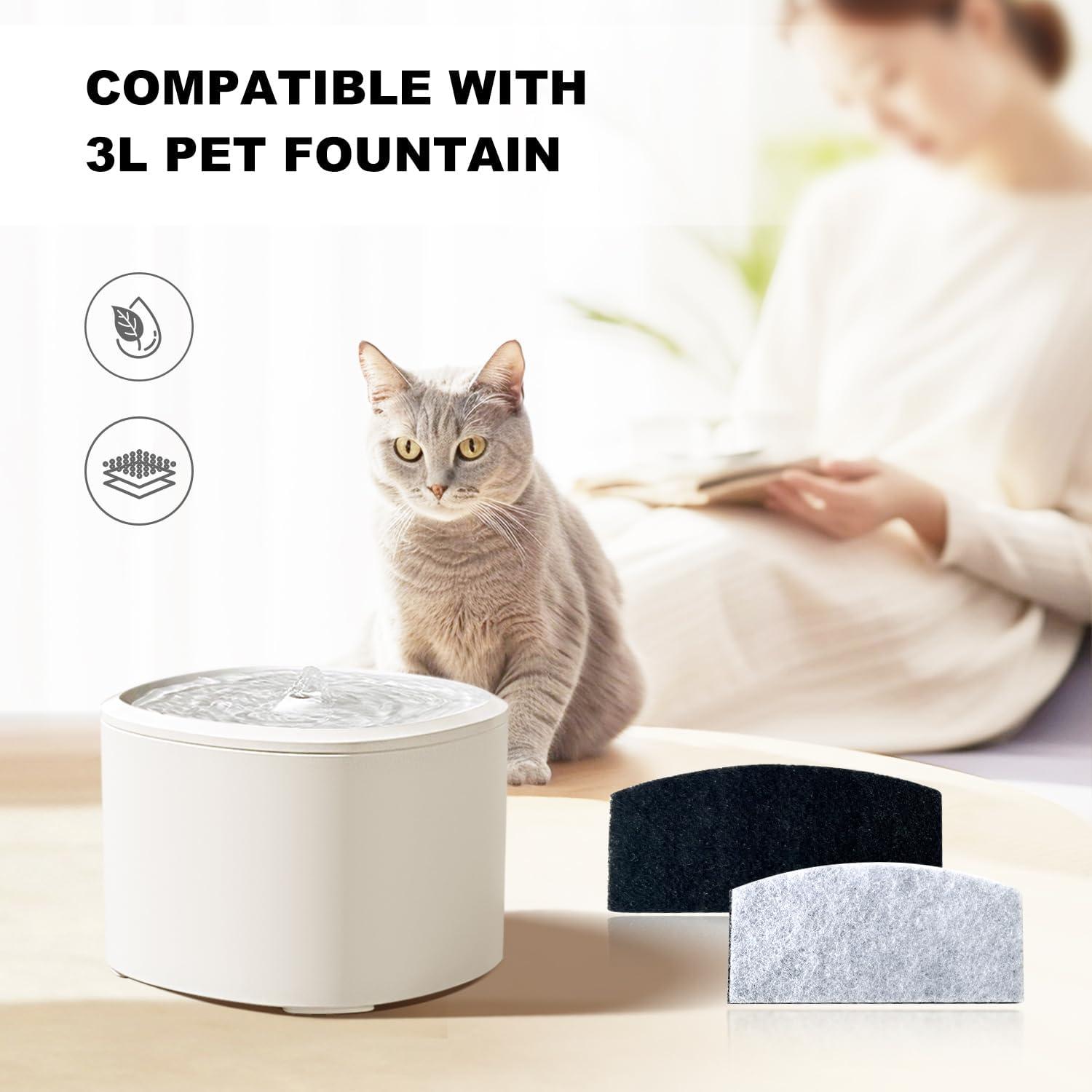 Filtros de Agua para Gatos CHANGSHA 12 Piezas 3L