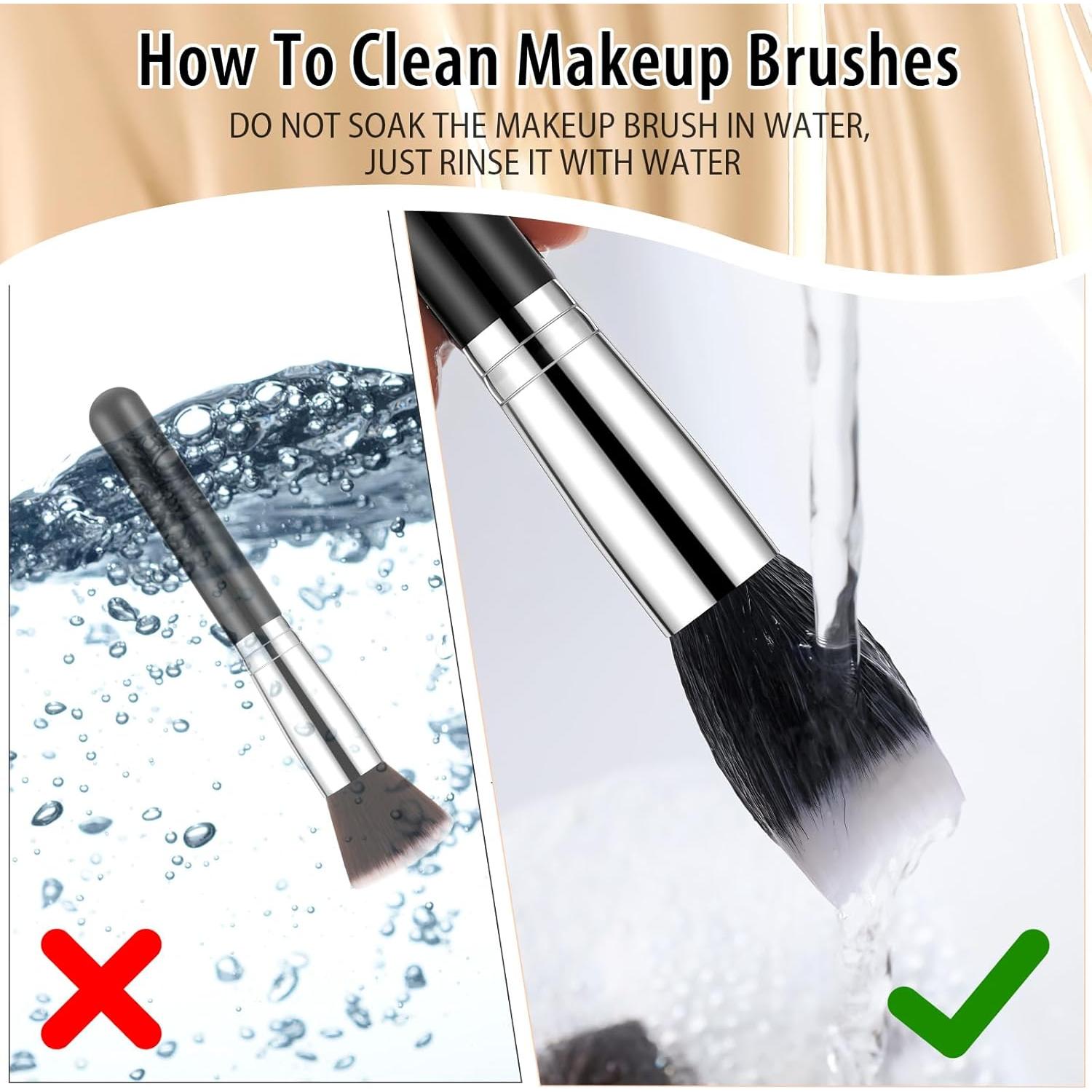 Conjunto de 10 Pinceles de Maquillaje Tanlade - Negro