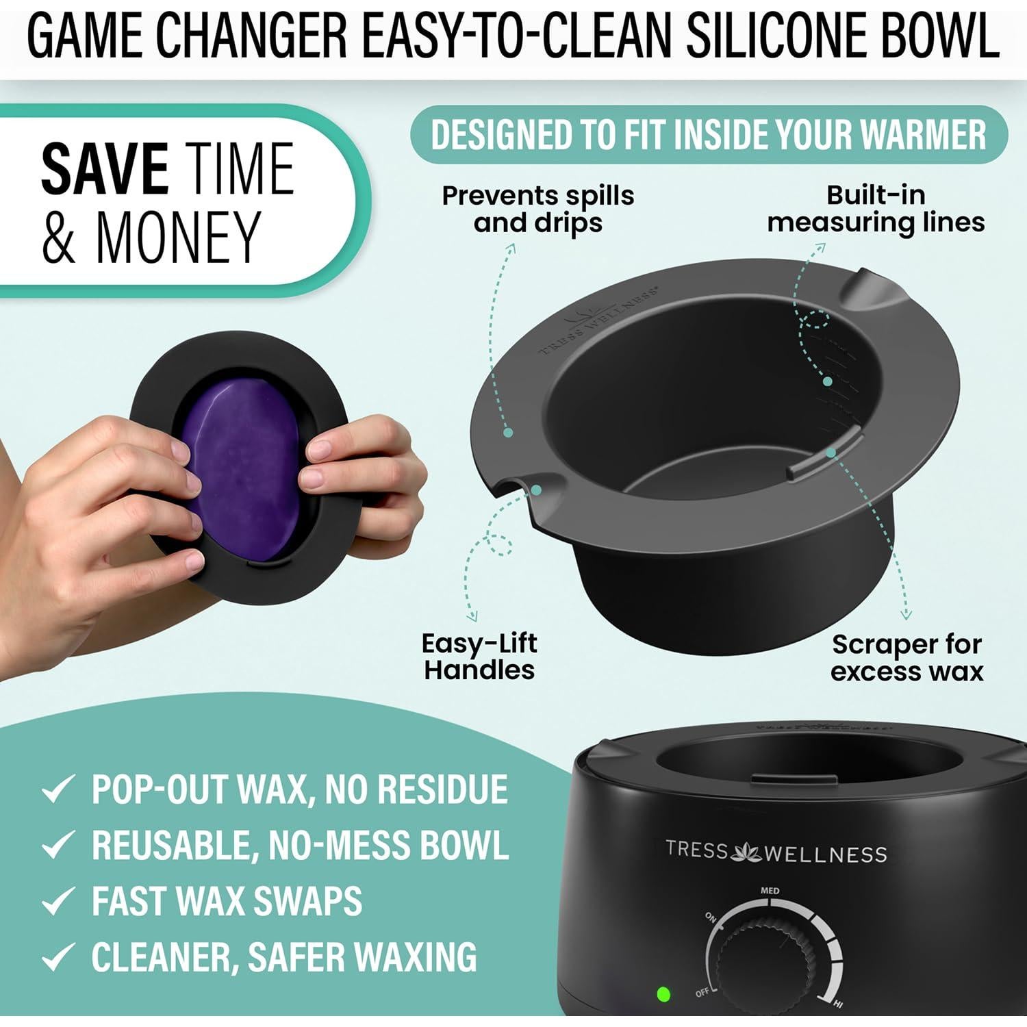 Kit de Cera FXSwede para Piel Sensible - Depilación Completa