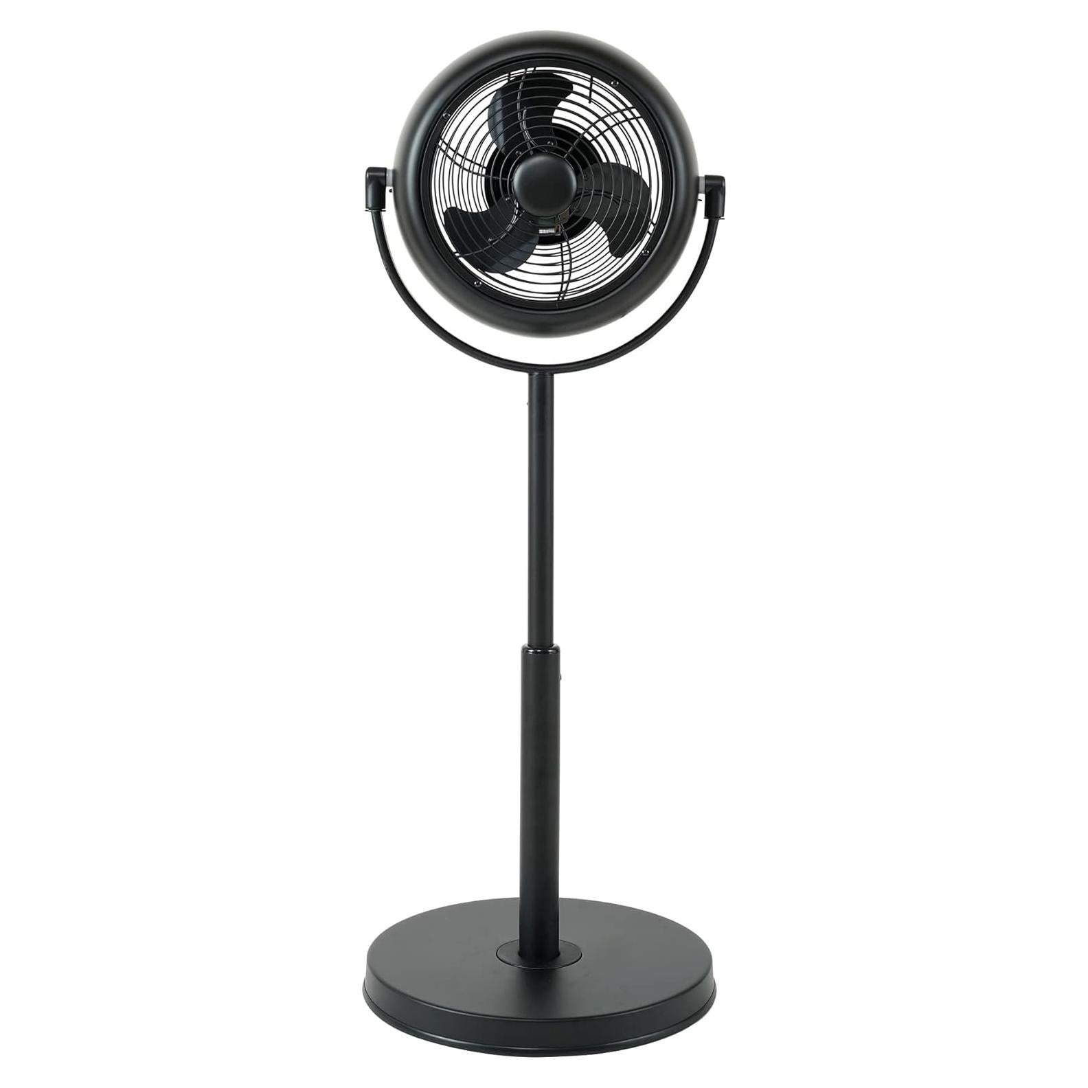 Ventilador de pedestal industrial Simple Deluxe 20W 8" negro