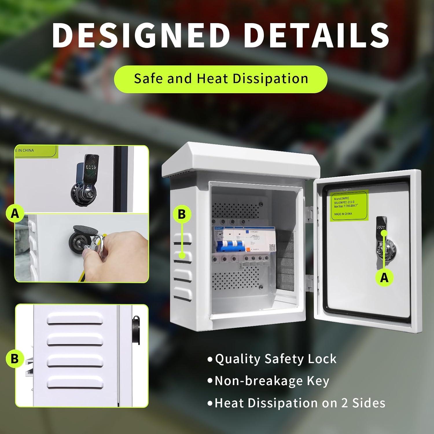 Caja Eléctrica Exterior SWPEC 23x30x14.5cm Impermeable