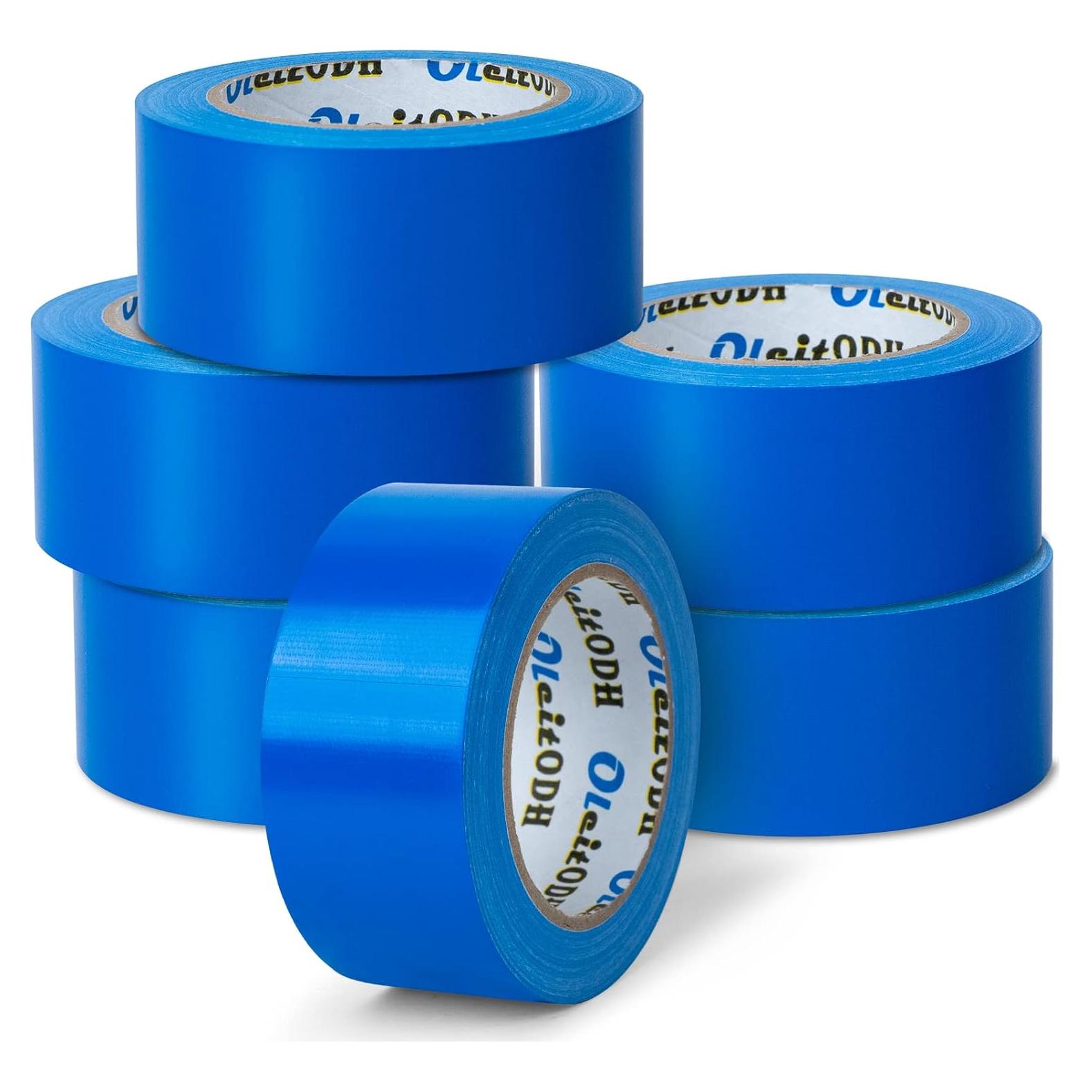 Cinta Adhesiva Azul Alta Resistencia Oleitodh 6 Rollos 5.08 cm x 164.59 m