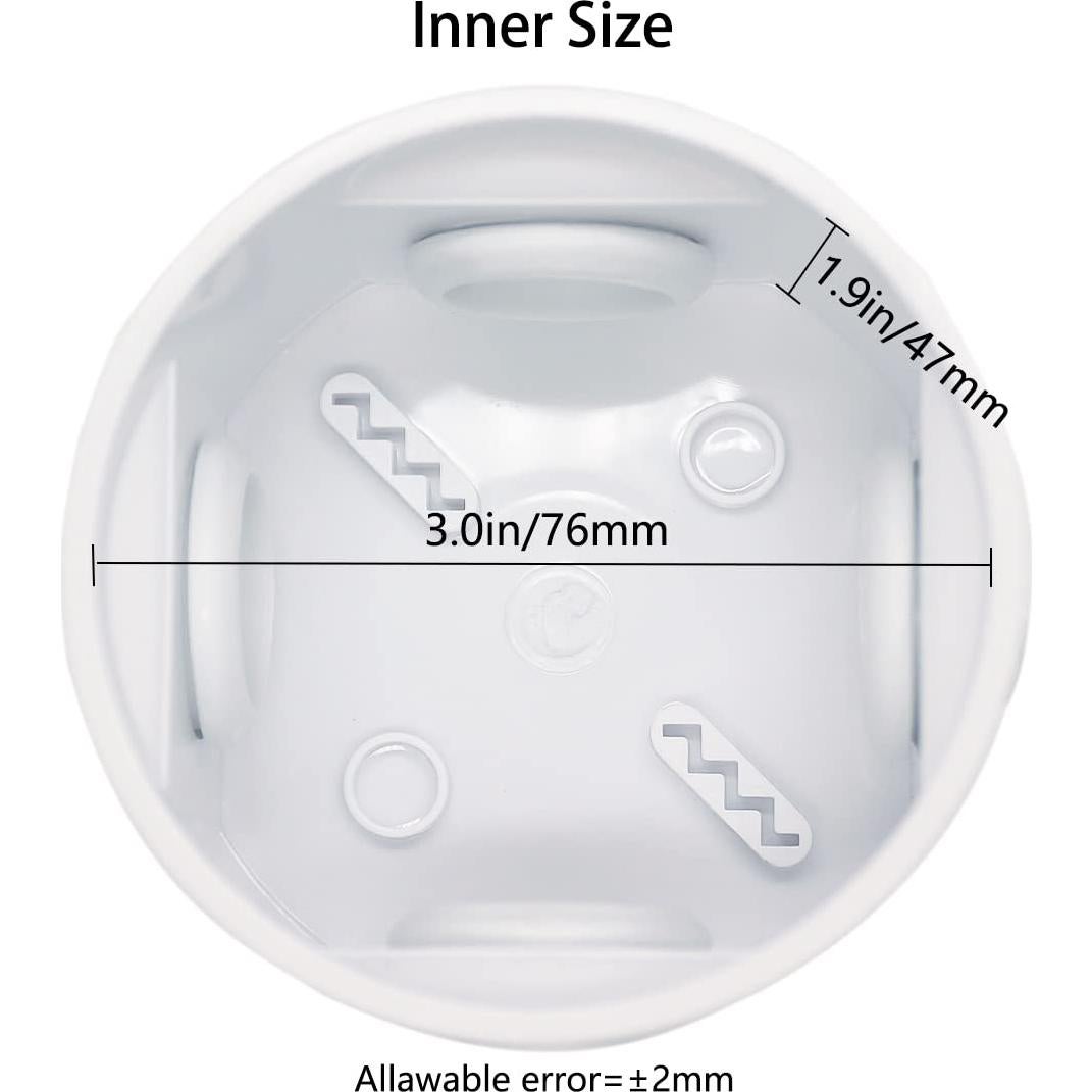 Caja de Conexiones Zulkit IP55 Plástico ABS 80x50mm Blanca