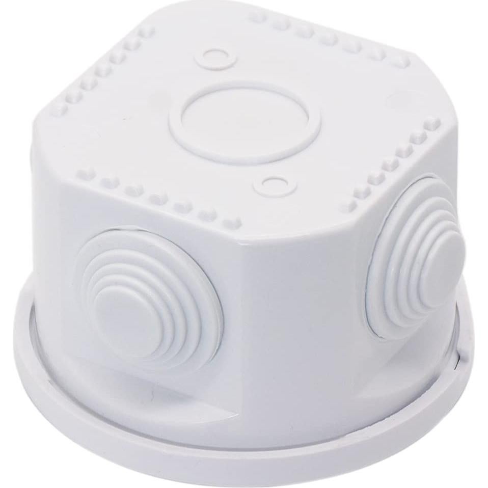 Caja de Conexiones Zulkit IP55 Plástico ABS 80x50mm Blanca