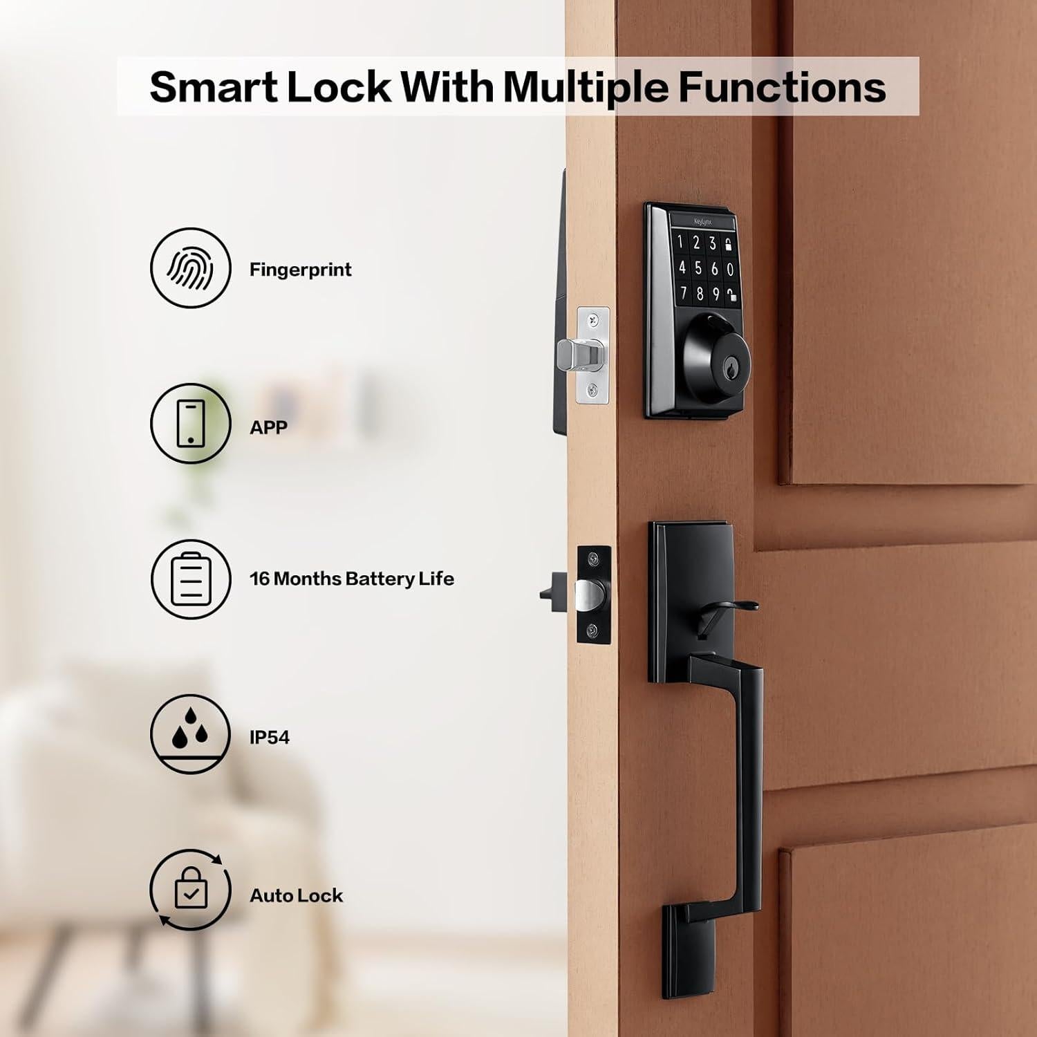 Cerradura Inteligente KEYLYNX 572 con Huella Dactilar y App