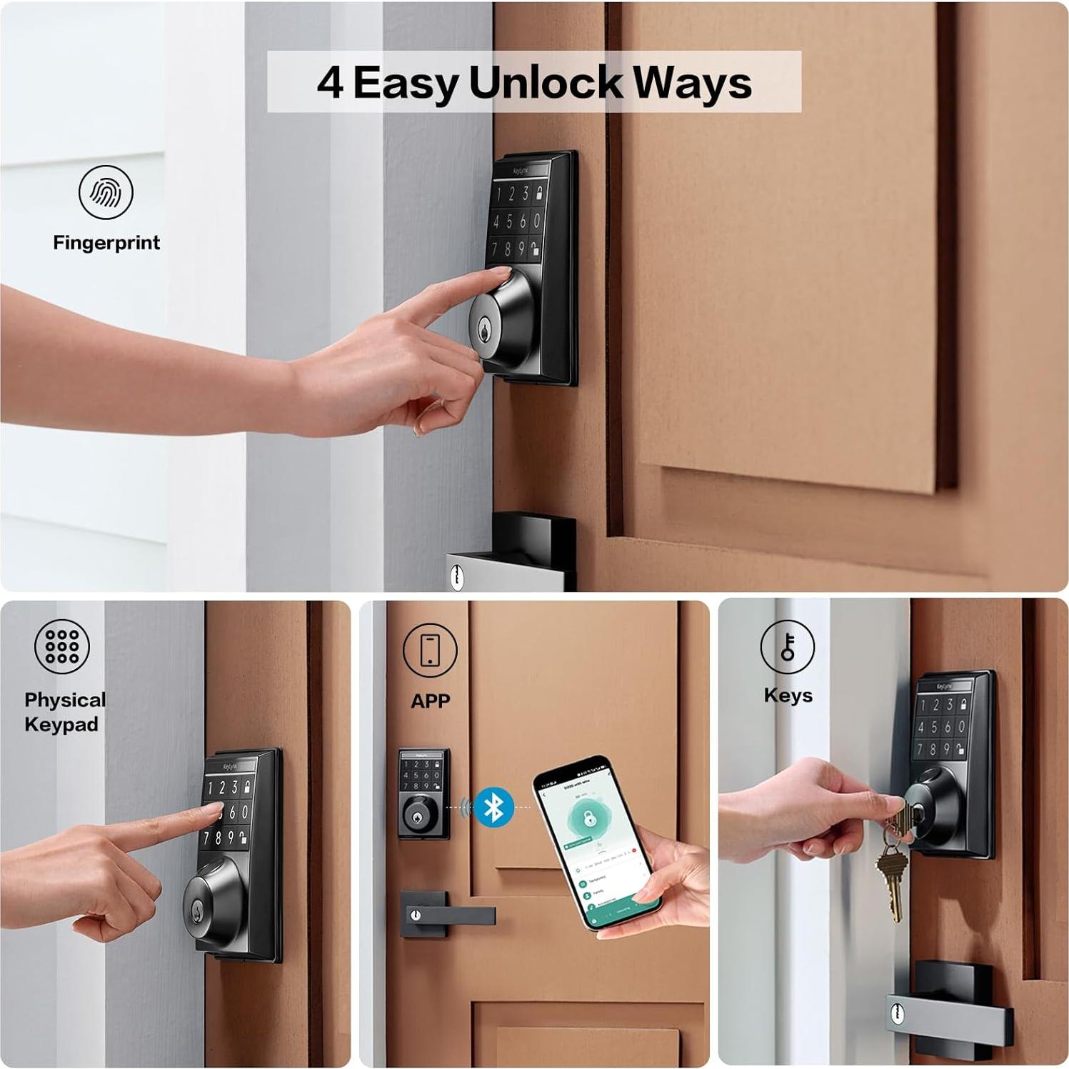 Cerradura Inteligente KEYLYNX 572 con Huella Dactilar y App