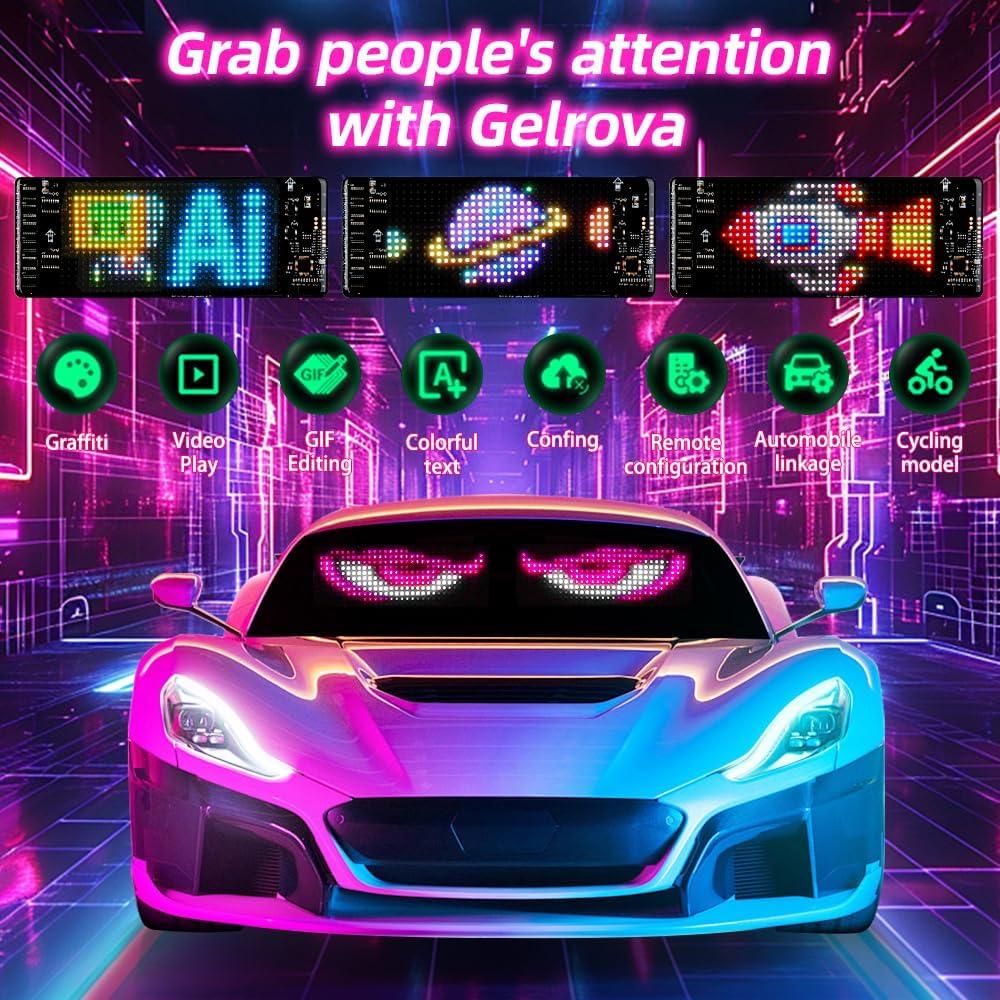 Gelrova Mini LED Mood Screen 17.78cm x 7.62cm Programable