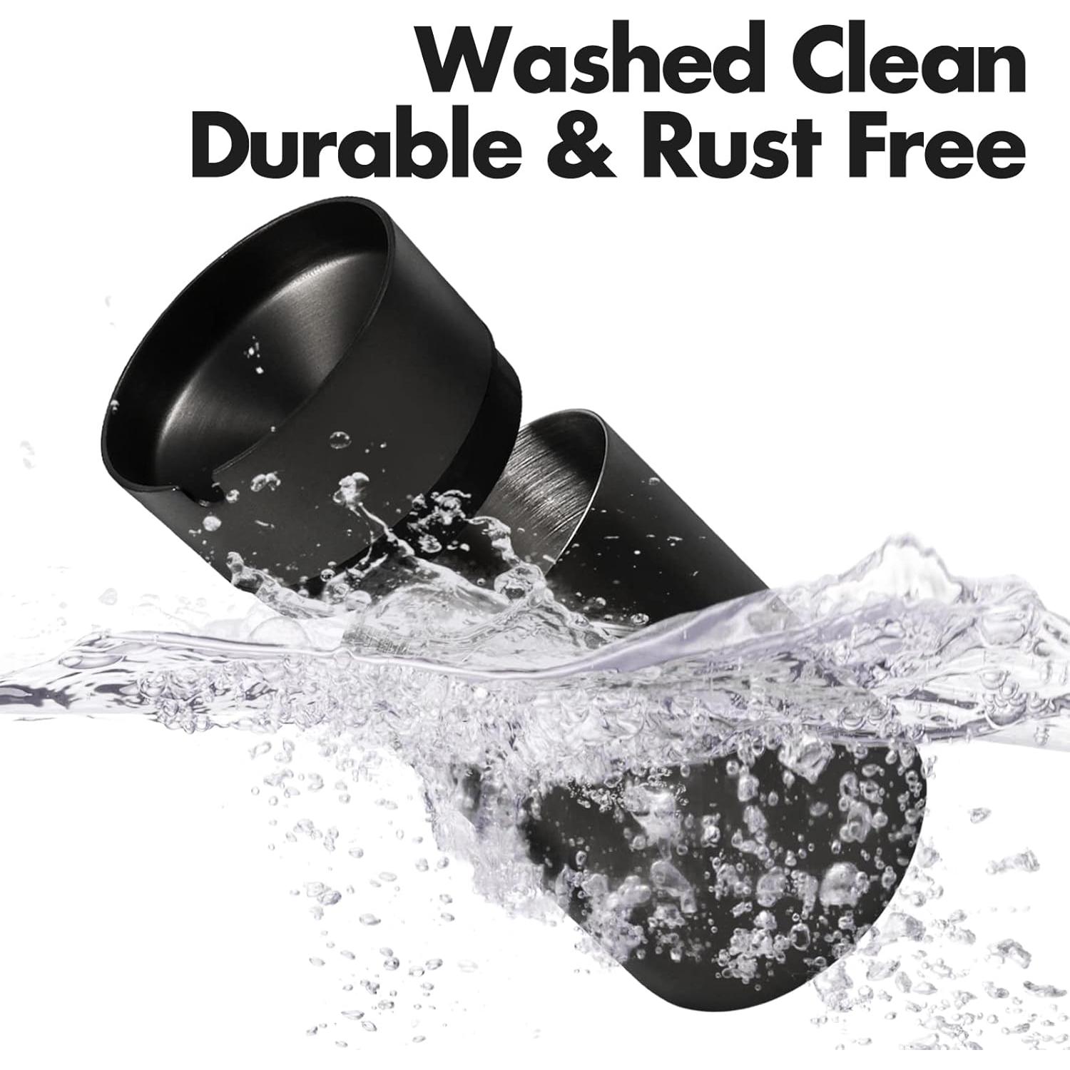 Cenicero de Acero Inoxidable JOCHA a Prueba de Olores 2 PACK