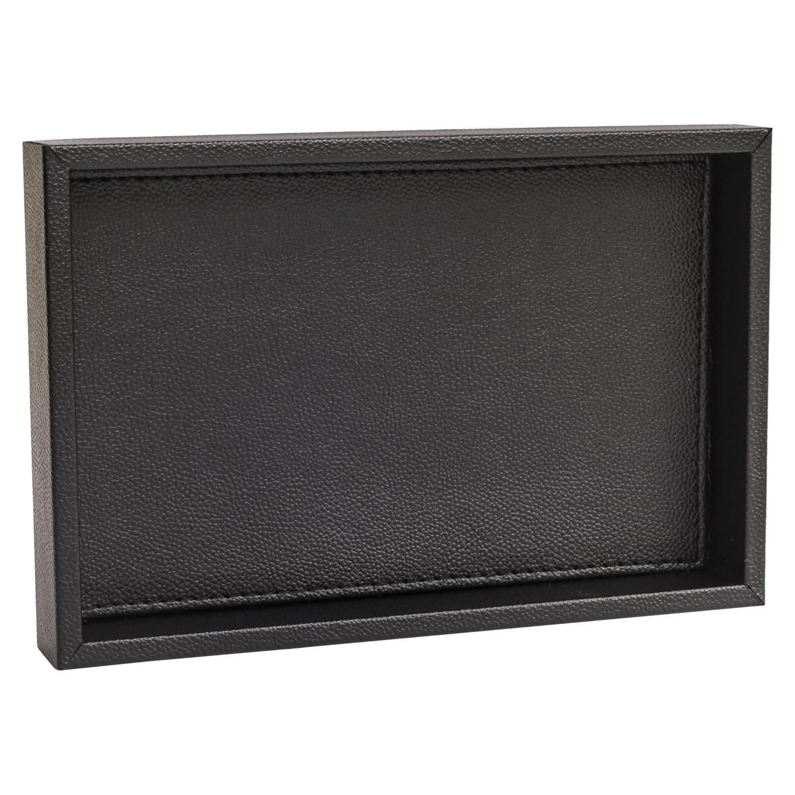 Bandeja de Cuero Sintético MOENA Pequeña Negra 42.4x21.3cm