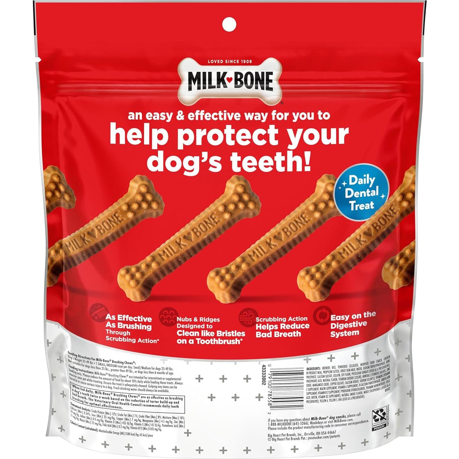 Golosinas Dentales para Perros Milk-Bone 555g Sabor Pollo
