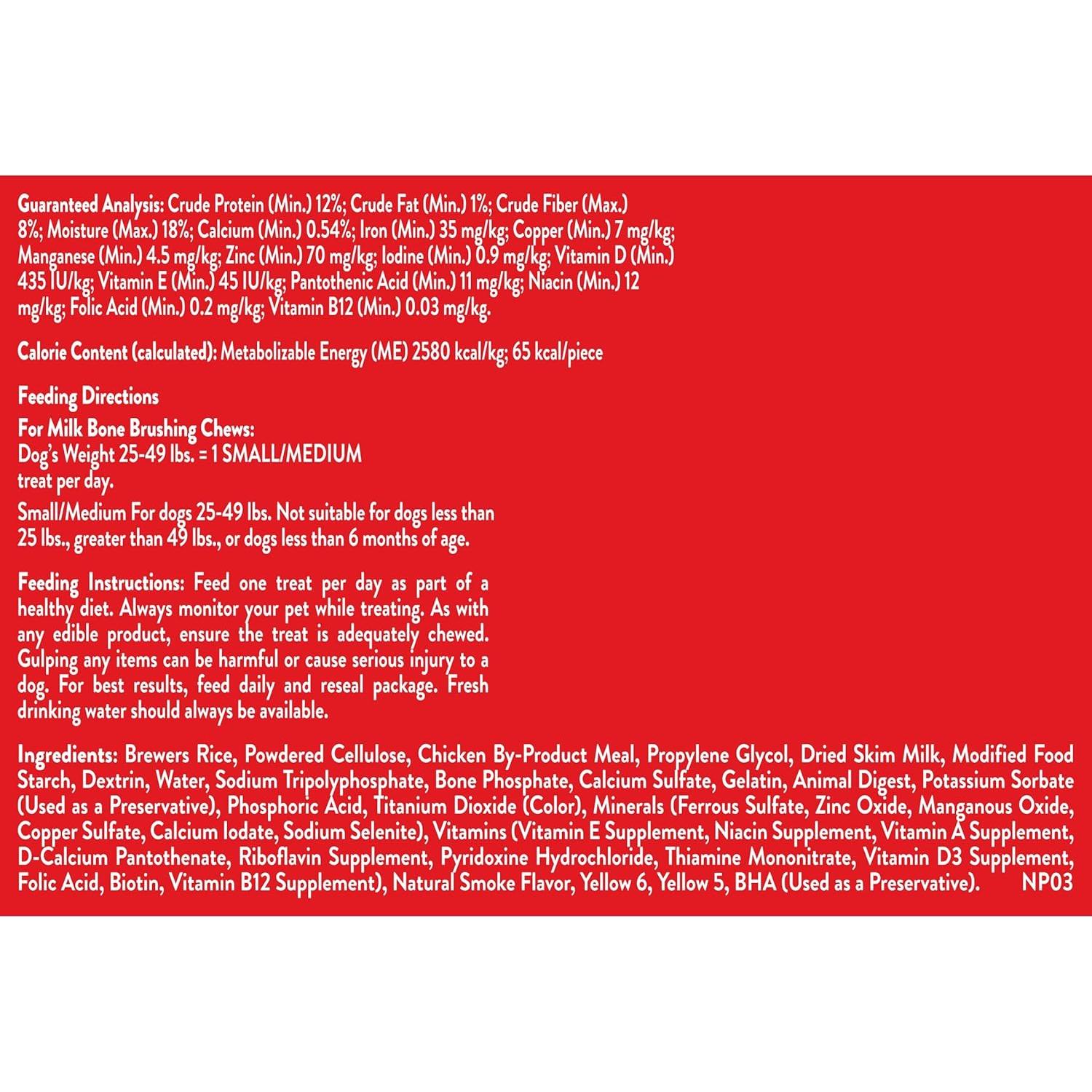 Golosinas Dentales para Perros Milk-Bone 555g Sabor Pollo