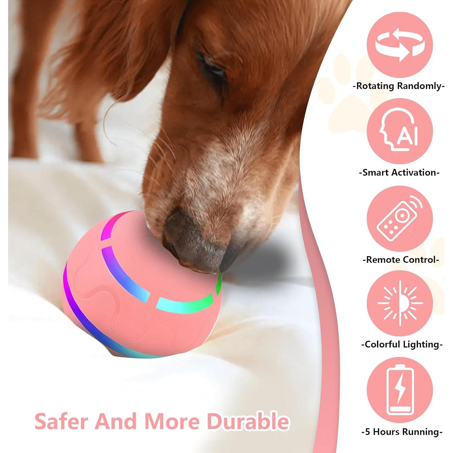 Juguete Interactivo para Perros HANIPUPPY con Control Remoto Rosa